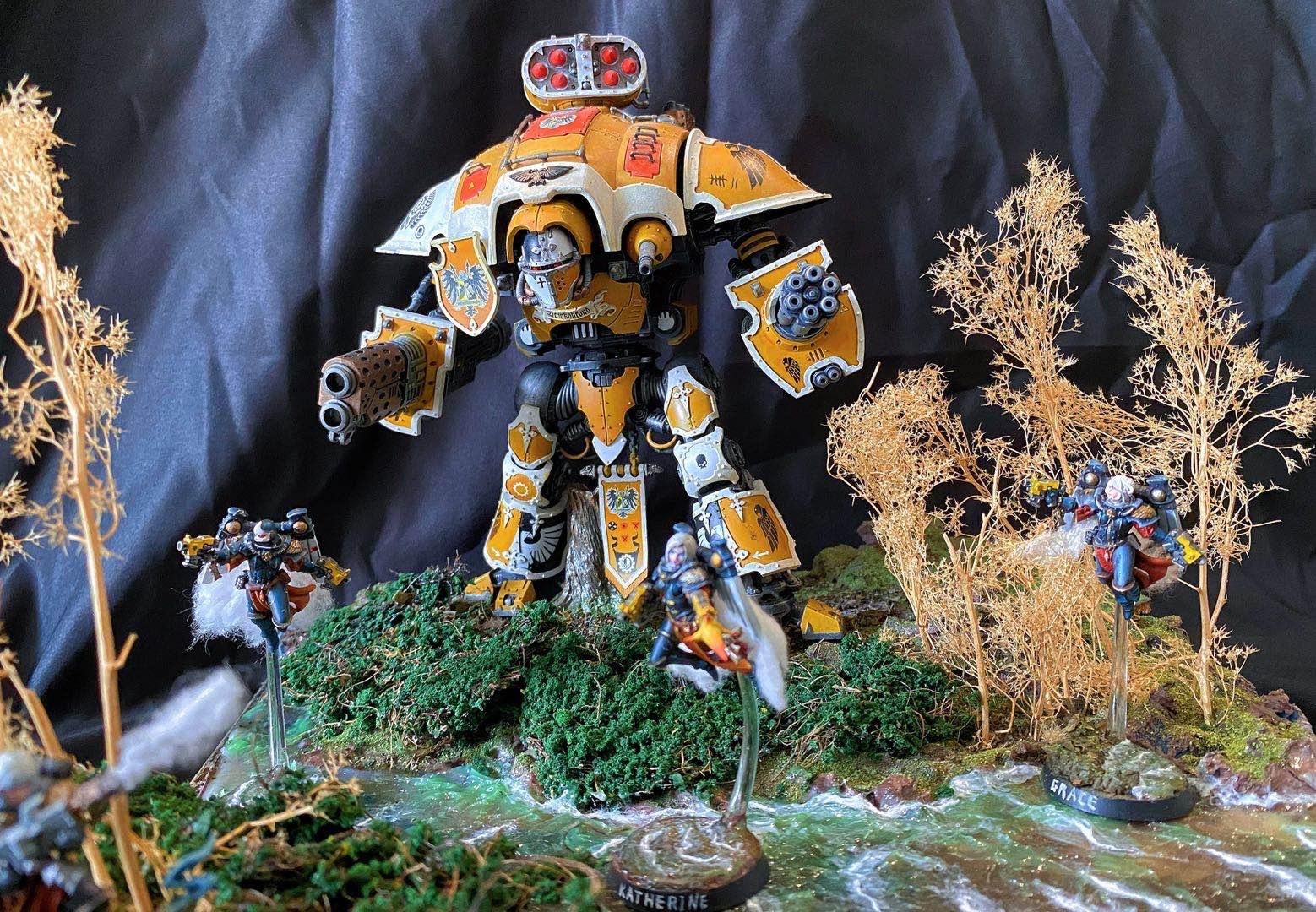 Diorama, Hawkshroud, Imperial Knight, Sisters Of Battle
