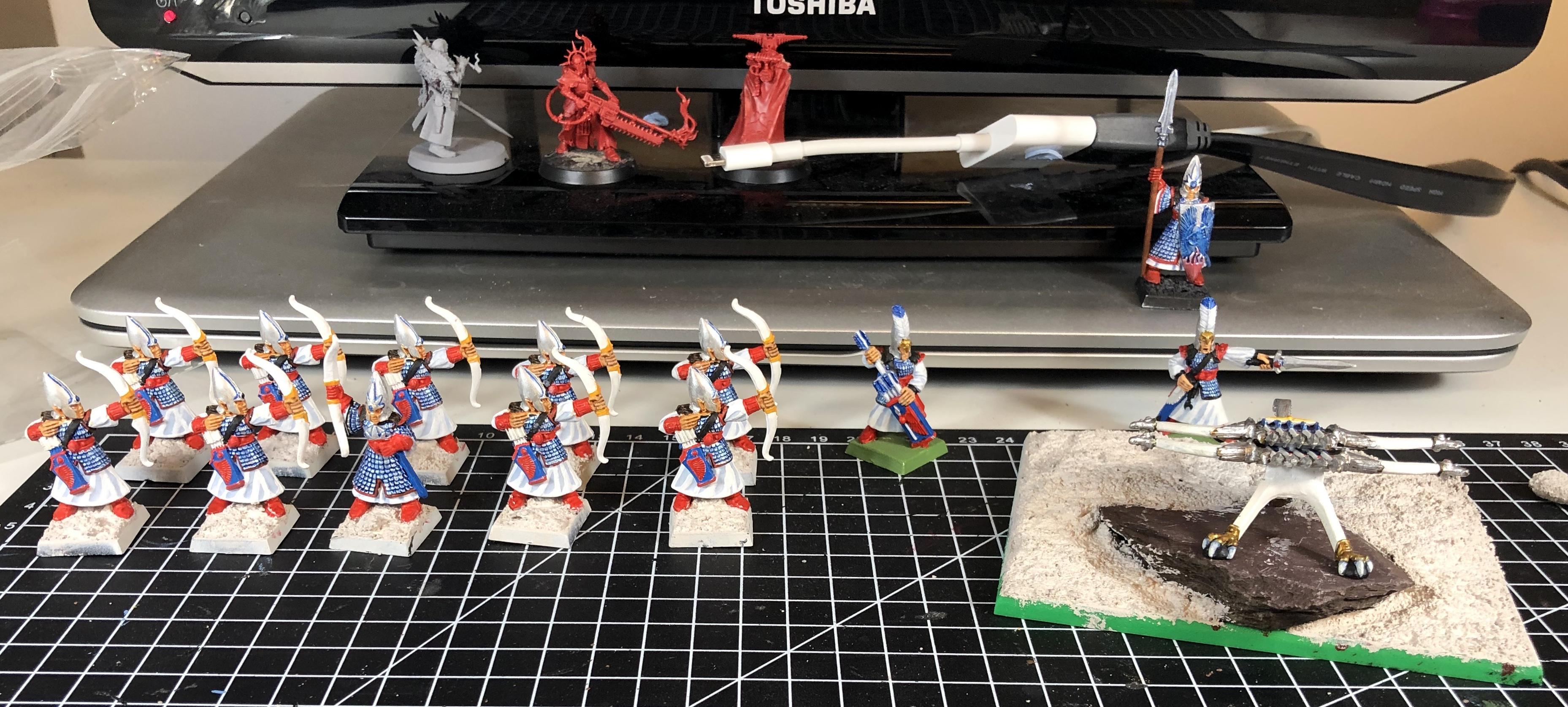 4th Edition, 5th Edition, Archers, Champion, High Elves, Repeater Bolt Thrower, Warhammer Fantasy