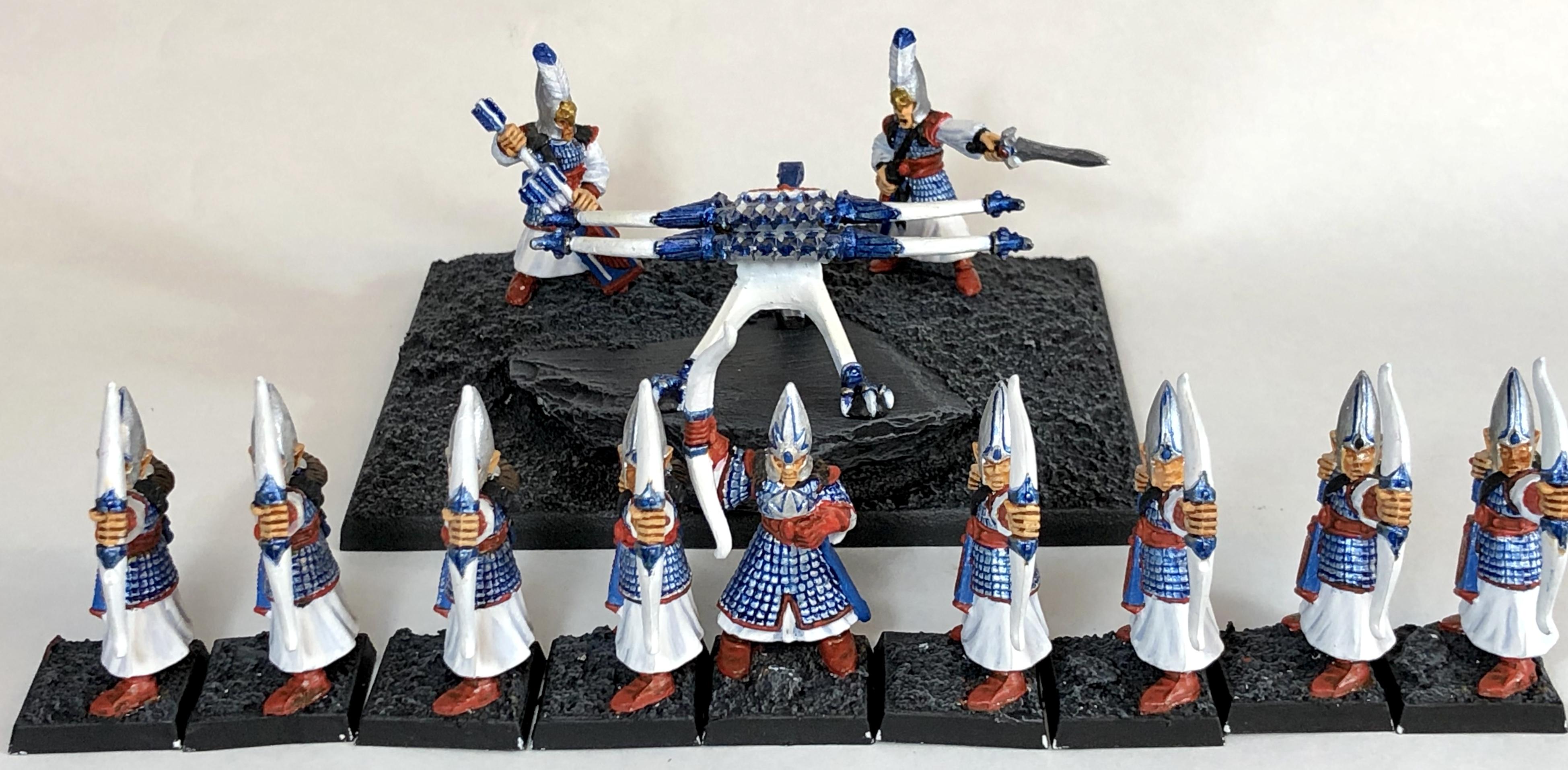 4th Edition, 5th Edition, Archers, Champion, High Elves, Repeater Bolt Thrower, Warhammer Fantasy