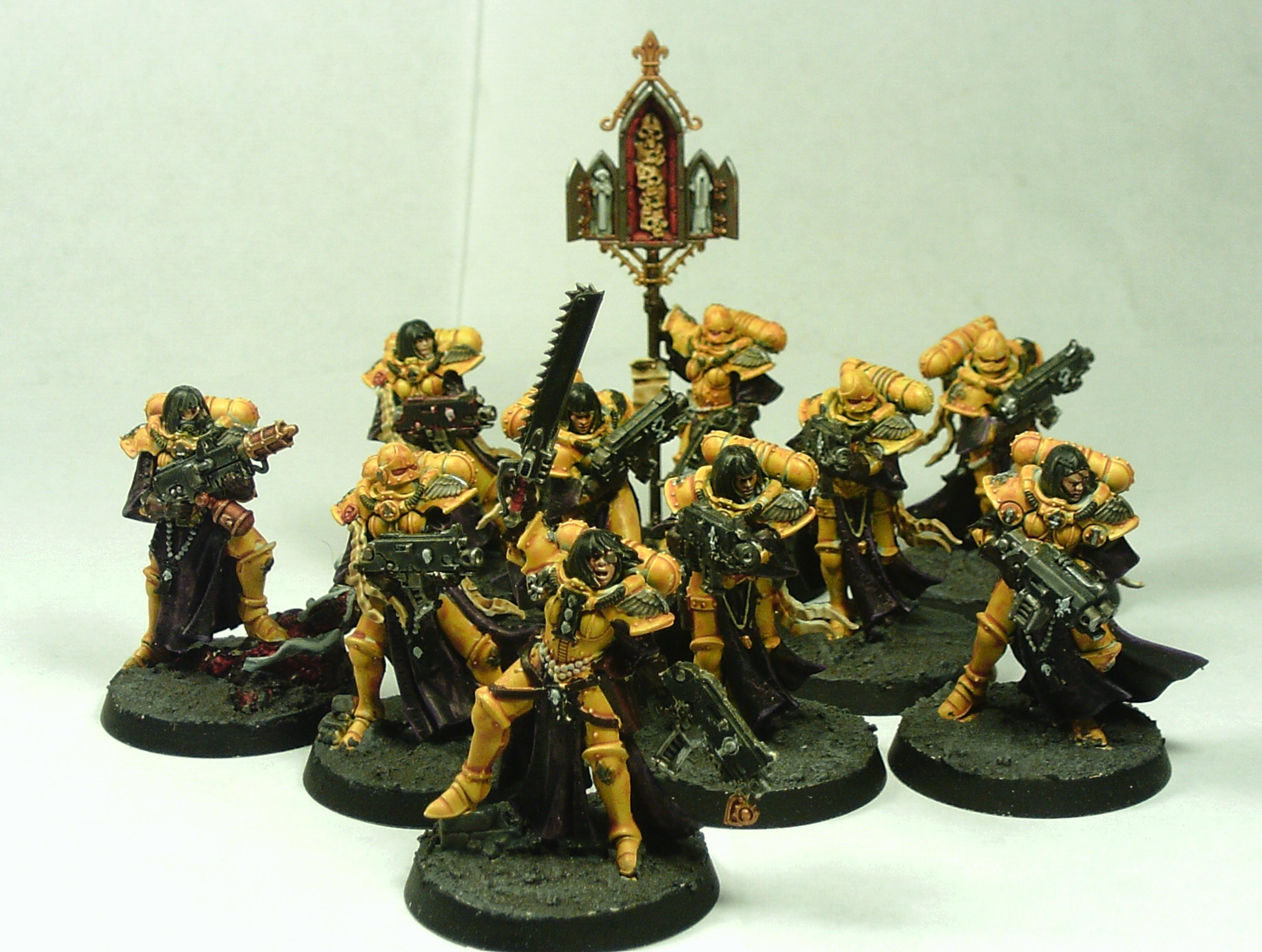 Adepta, Battle, Female, Imperial, Imperium, Nuns, Sisters Of Battle, Sororitas, Zealots