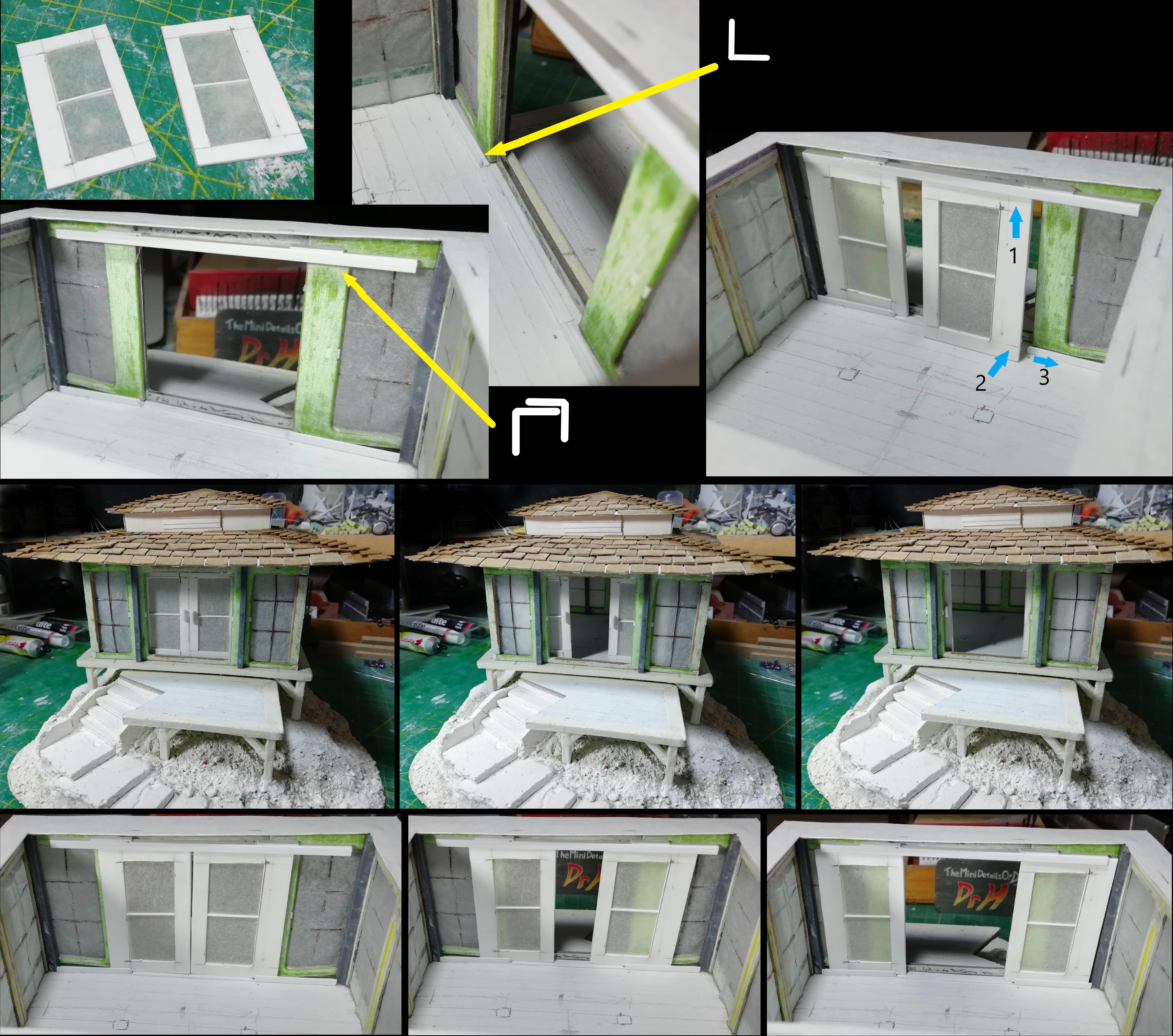 Hut on mound wip 10; doors!
