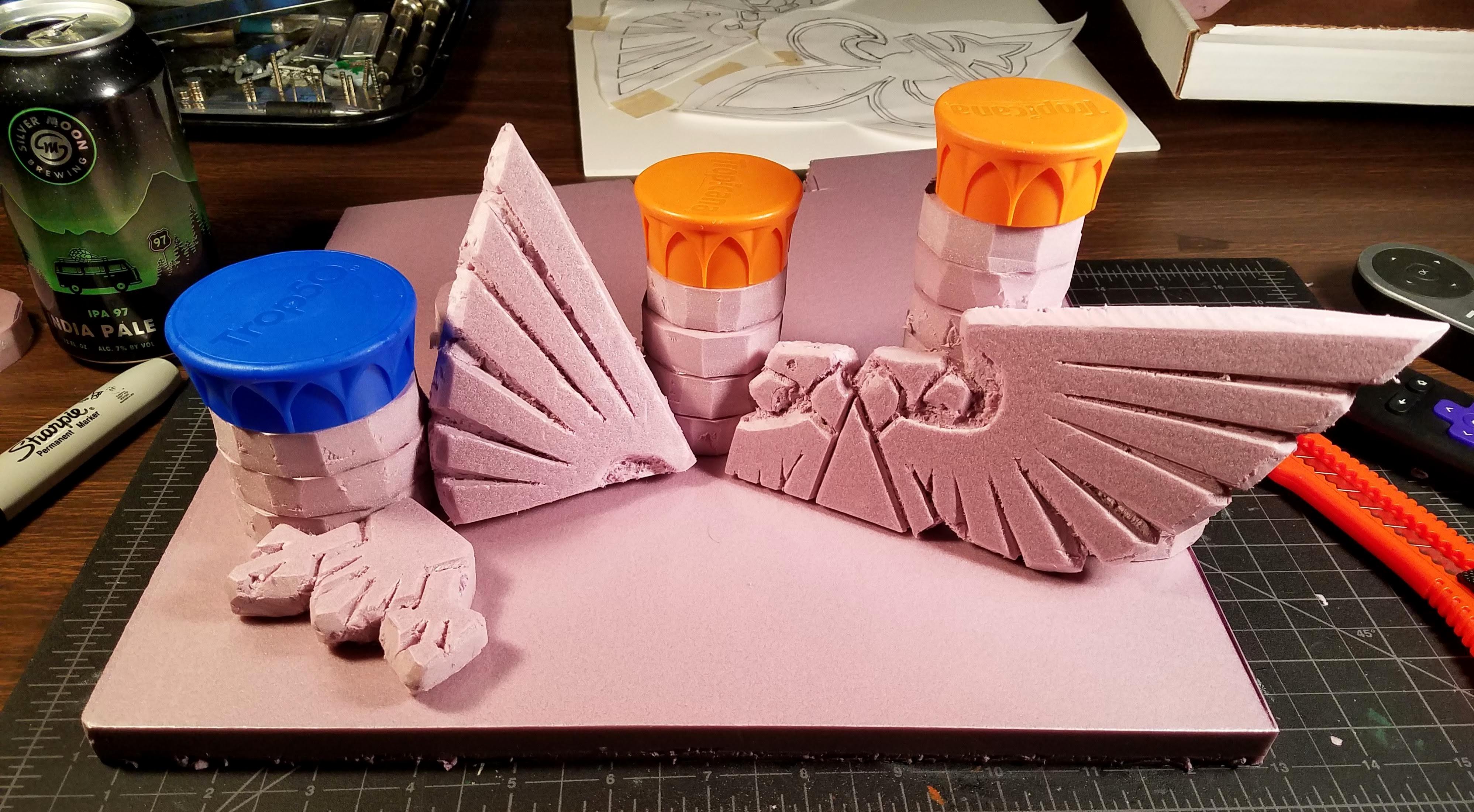 Laying out columns and icons