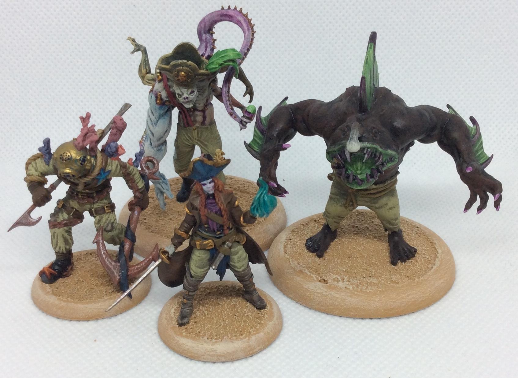 Diver, Malifaux, Nightmare Edition, Pirate, Resurrectionists, Undead, Wyrd