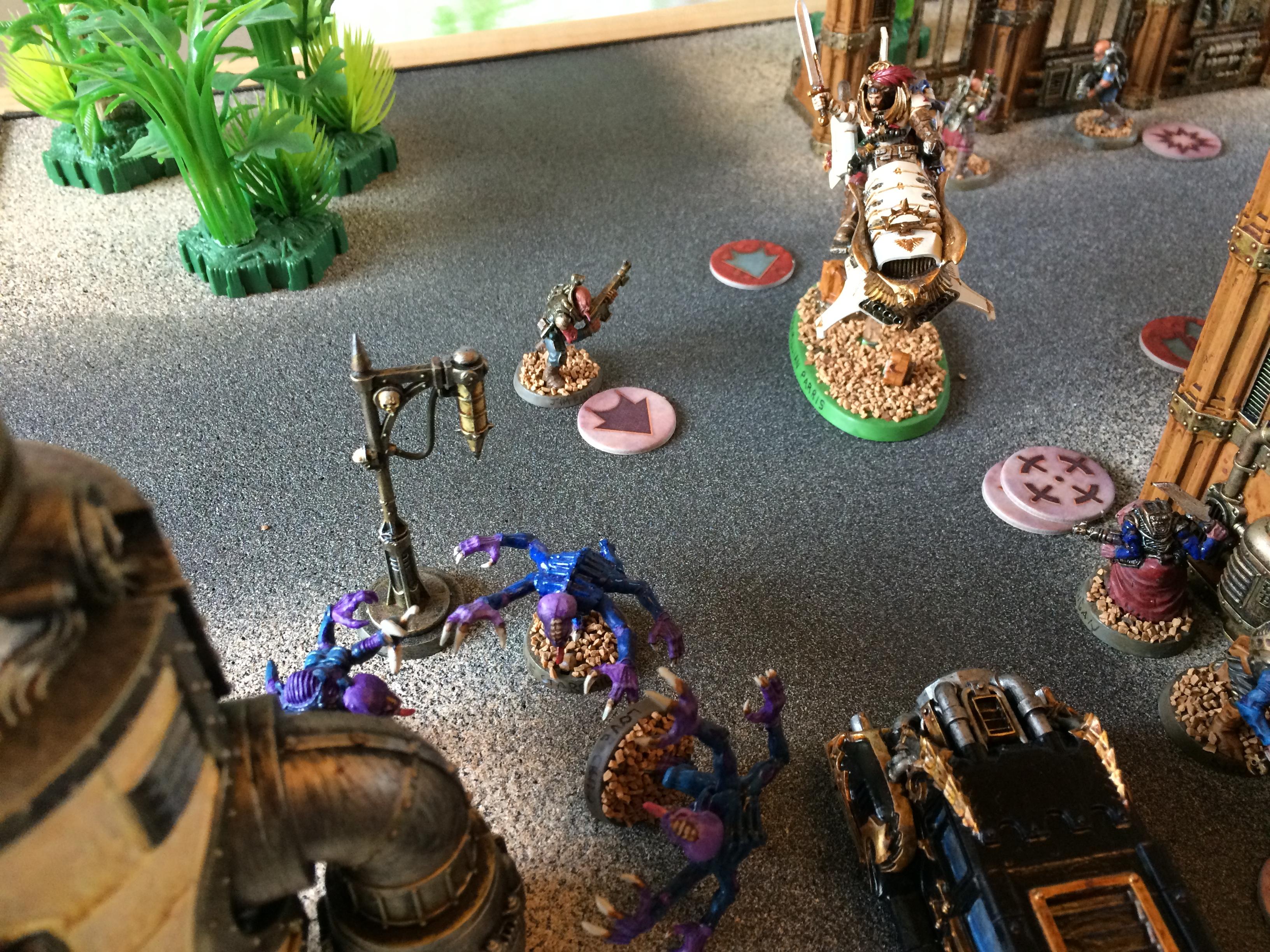 Inquisitor Parris fires upon the purestrains