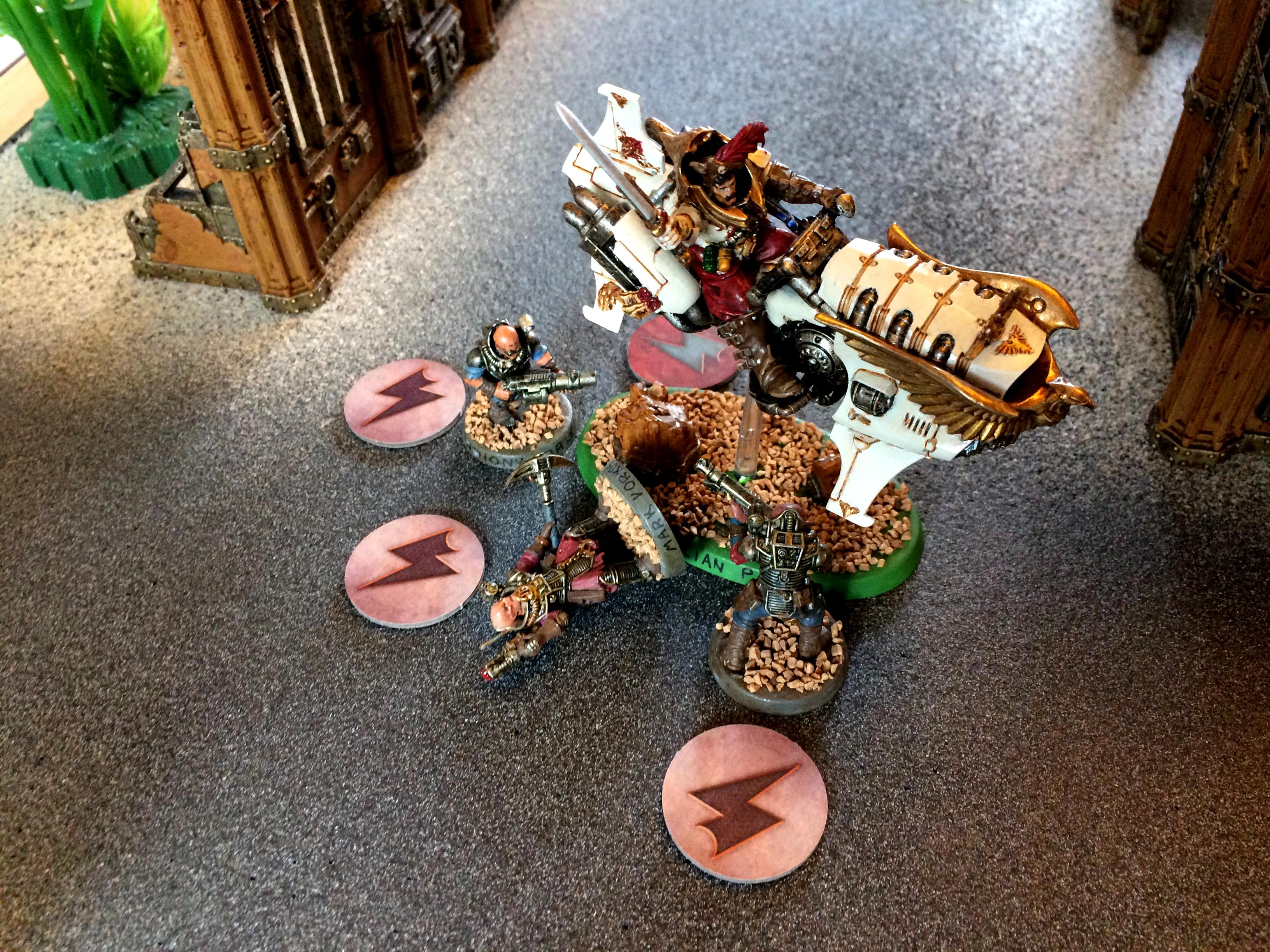 Inquisitor Parris slays the leader of the neophytes