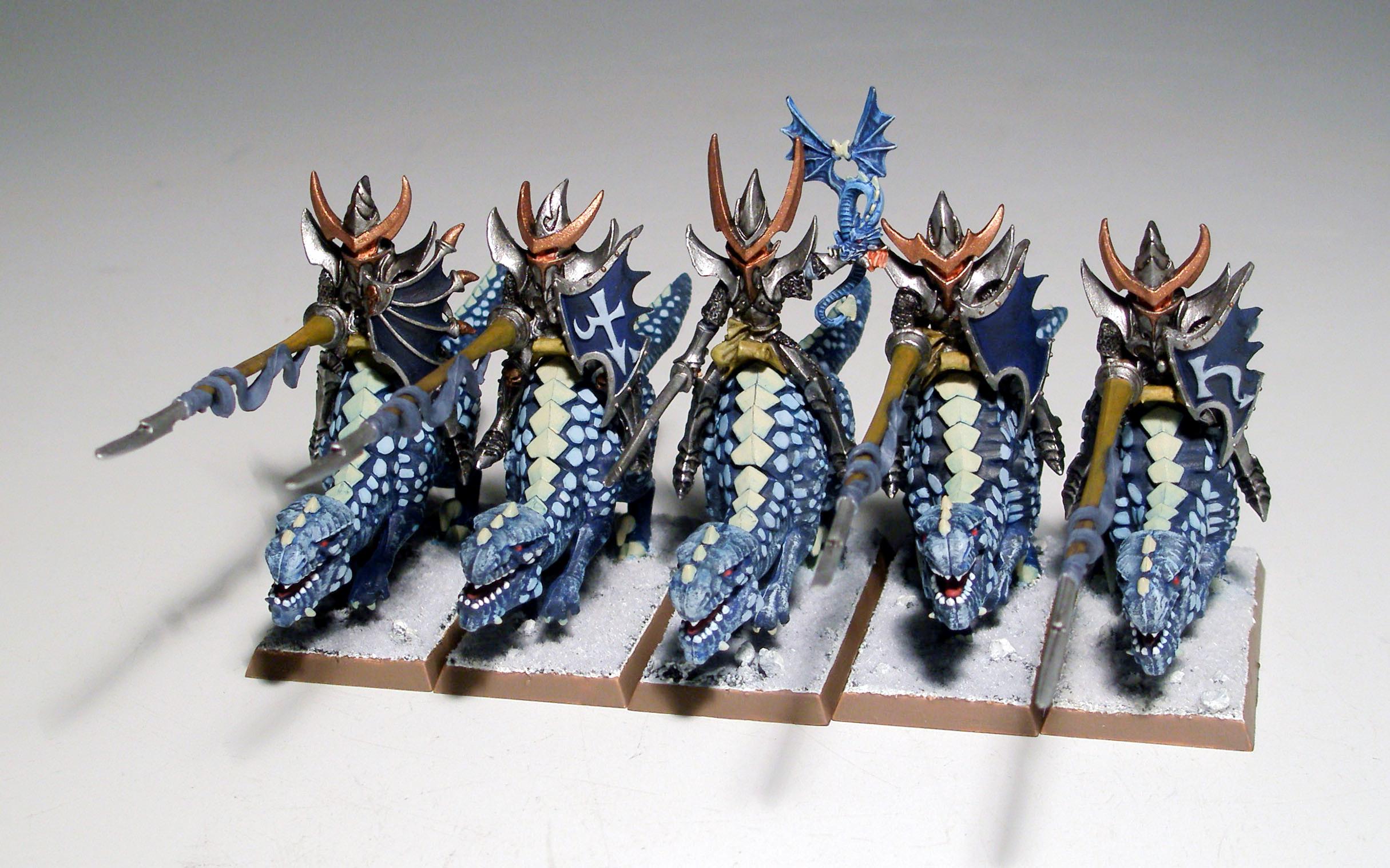 Cold One Knights, Dark Elves, Warhammer Fantasy