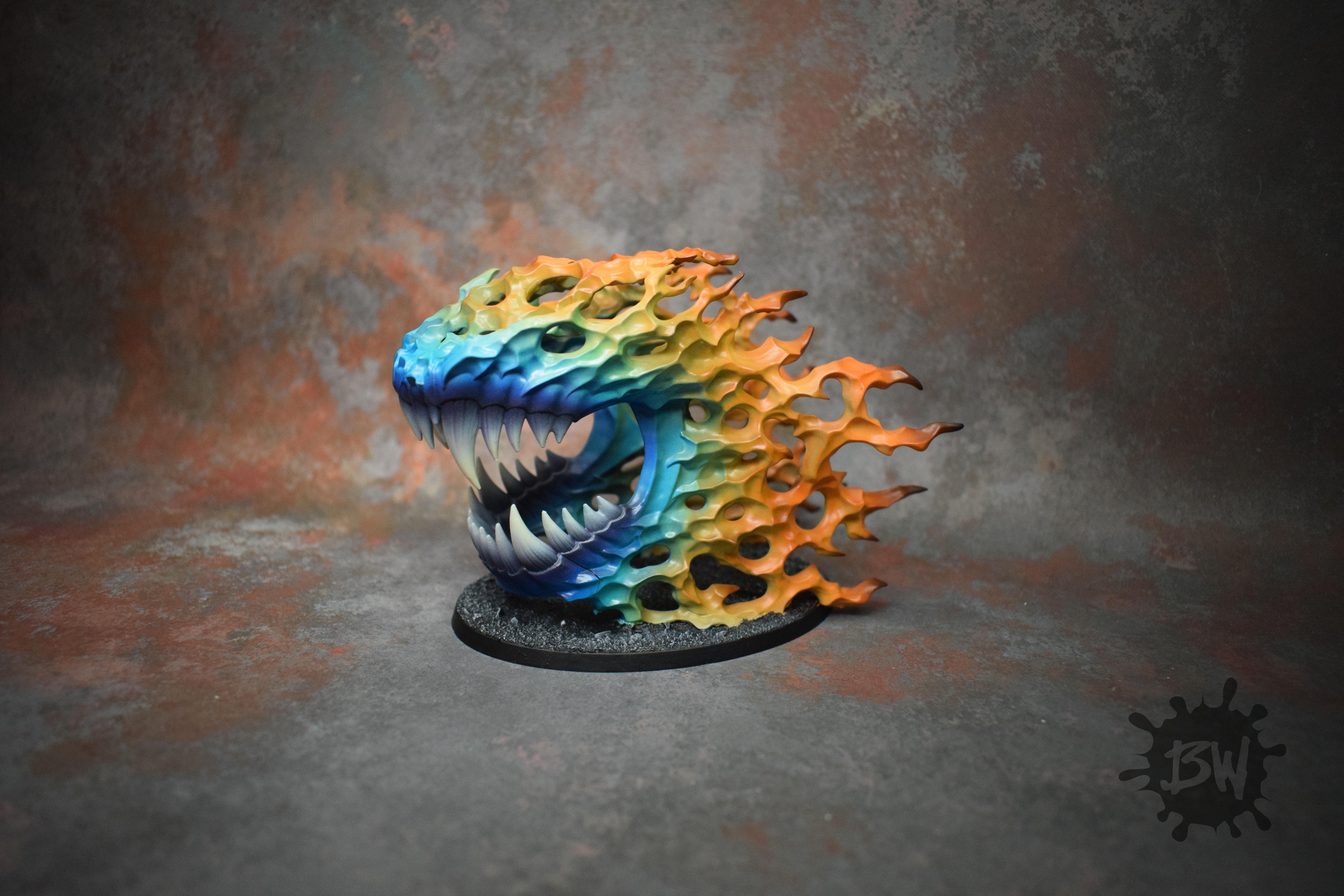 Age Of Sigmar, Bw, Endless Spells, Games Workshop, Ravenak's Gnashing Jaws, Warhammer Fantasy