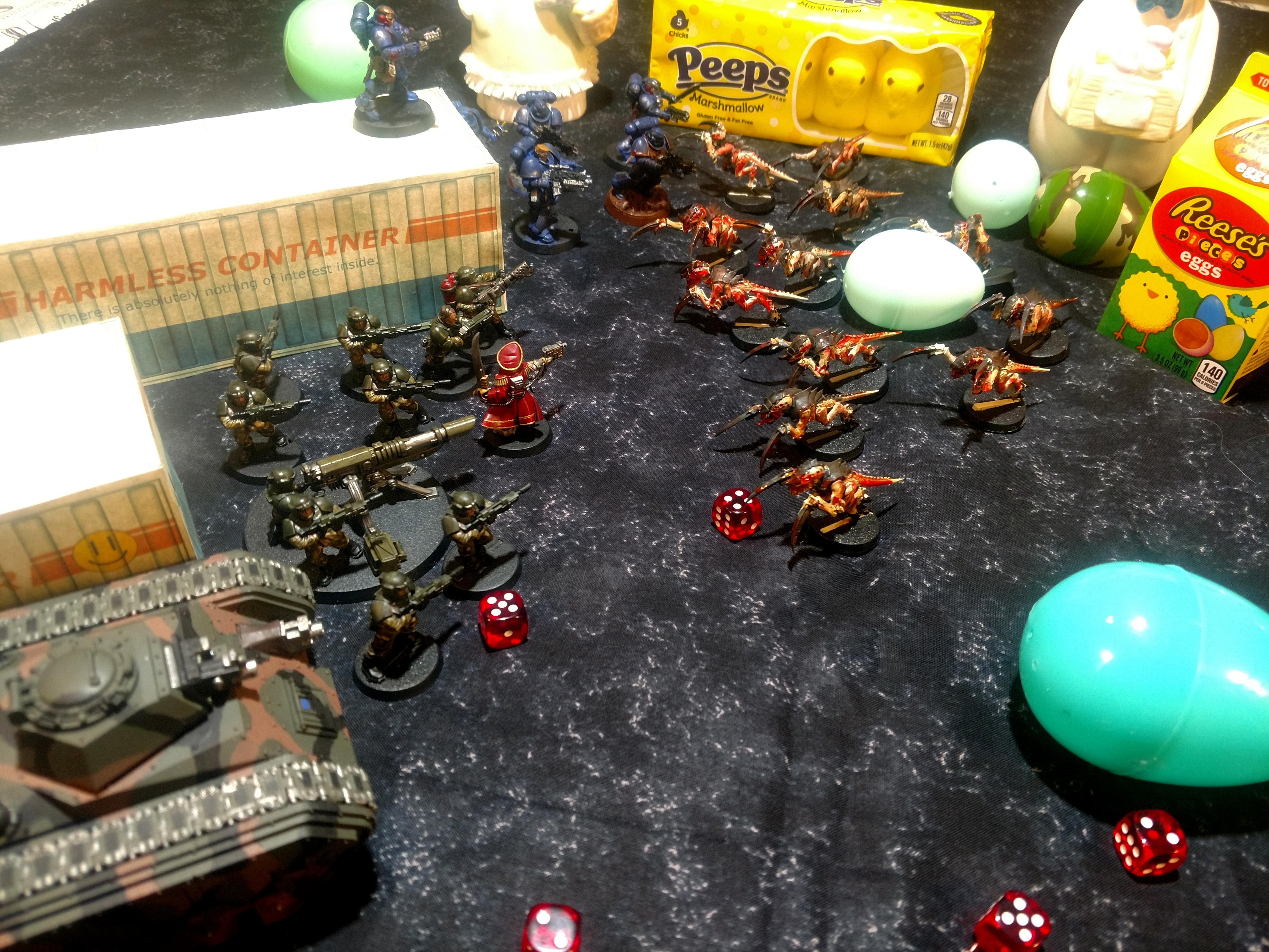 Candy, Easter, Guard, Holiday, Space Marines, Tyranids