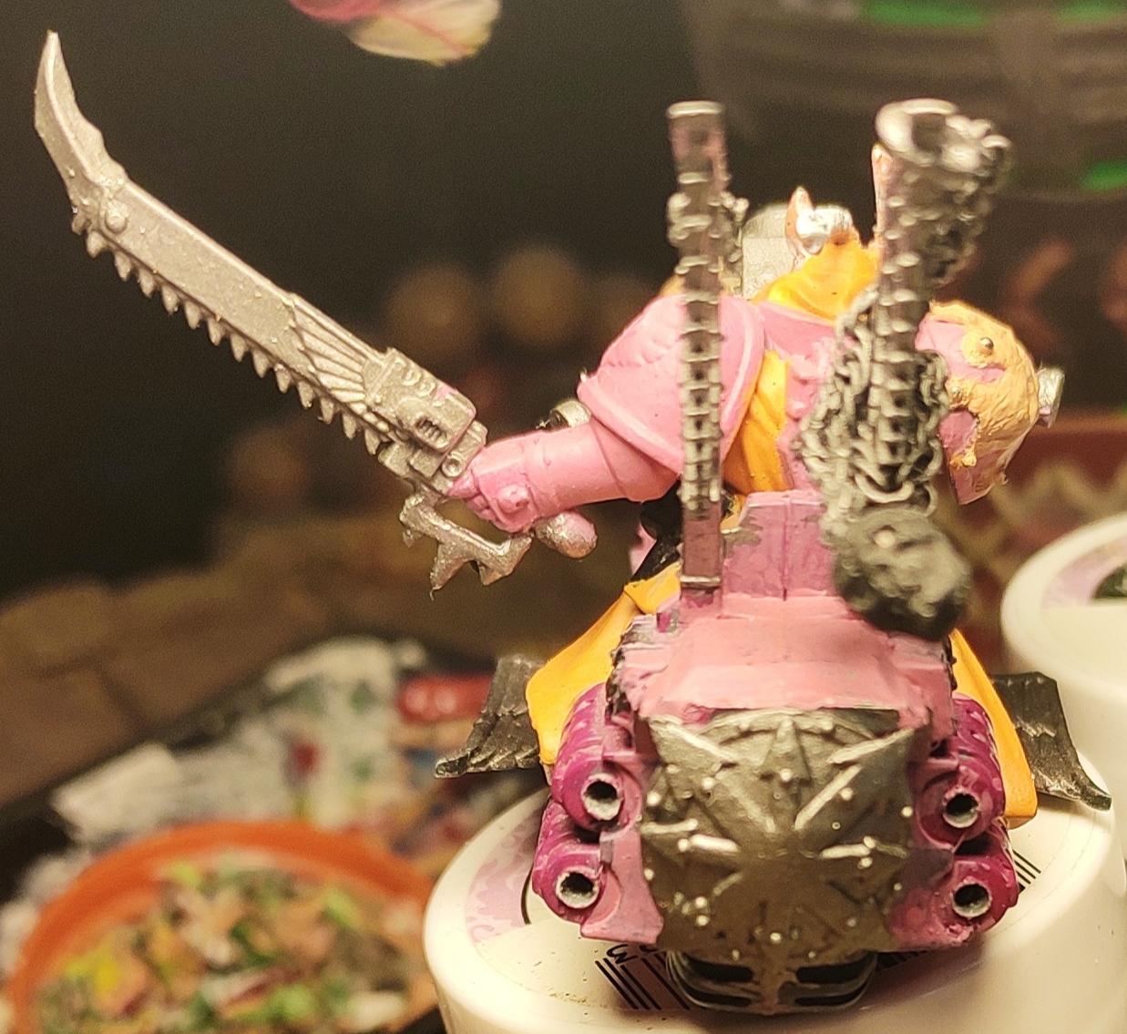 Aspiring Champion, Bike, Chainsword, Chaos, Chaos Space Marines, Cloak, Conversion, Dark Vengeance, Emperor's Children, Fast Attack, Heresy, Heretic Astartes, Kitbash, Perfection Or Death, Slaanesh, Traitor Legions, Warhammer 40,000, Winged, Work In Progress