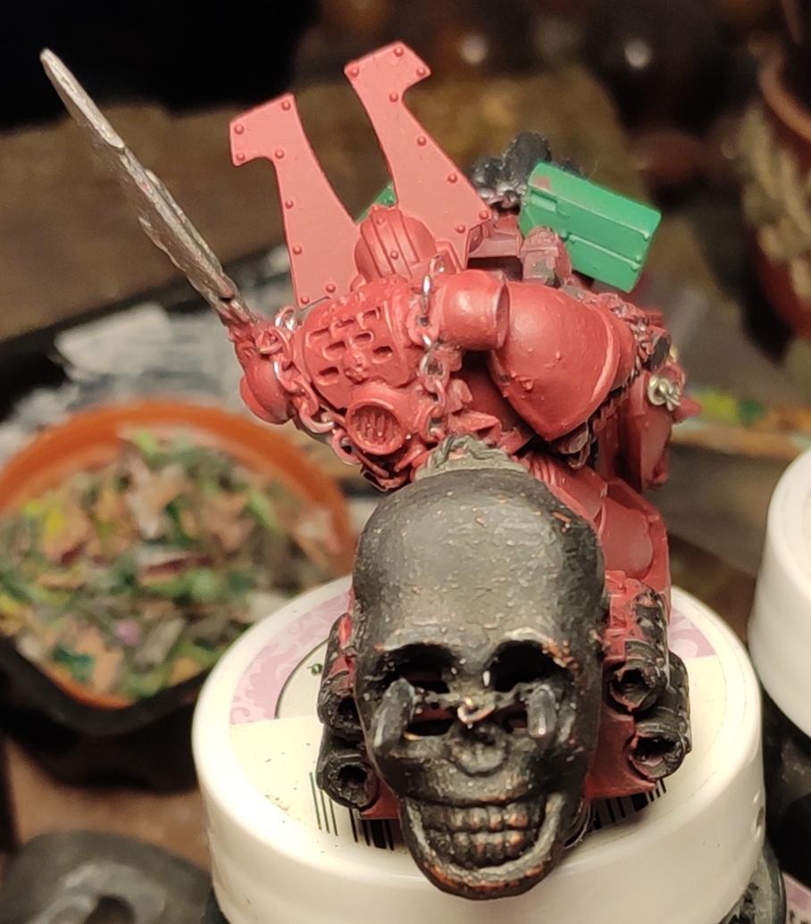 Aspiring Champion, Berserk, Berserkers, Berzerk, Berzerker, Bike, Blood For The Blood God, Chaos, Chaos Space Marines, Conversion, Dark Vengeance, Epoxy, Fast Attack, Heresy, Heretic Astartes, Infantry, Khorne, Putty, Skull, Skulls For Skull Throne, Sword, Traitor Legions, Warhammer 40,000, Work In Progress, World Eaters