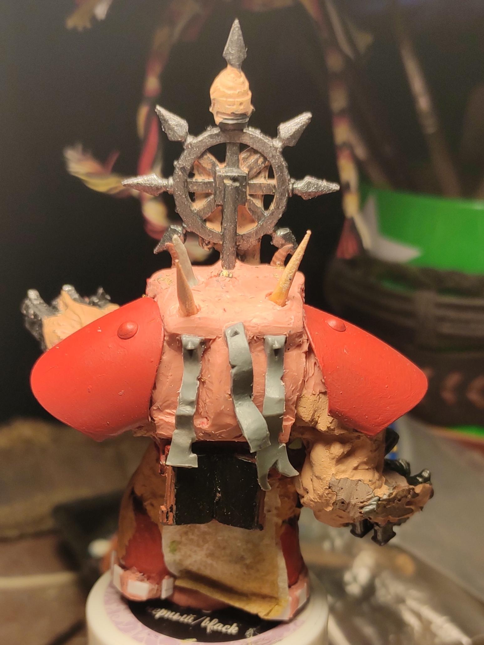 Banner, Book, Book Of Lorgar, Cape, Chaos, Chaos Space Marines, Chaos Undivided, Conversion, Heavy Support, Heresy, Heretic Astartes, Infantry, Obliterators, Scratch Build, Scrolls, Sculpting, Special Weapons, Spikes, Traitor Legions, Warhammer 40,000, Word Bearers, Work In Progress
