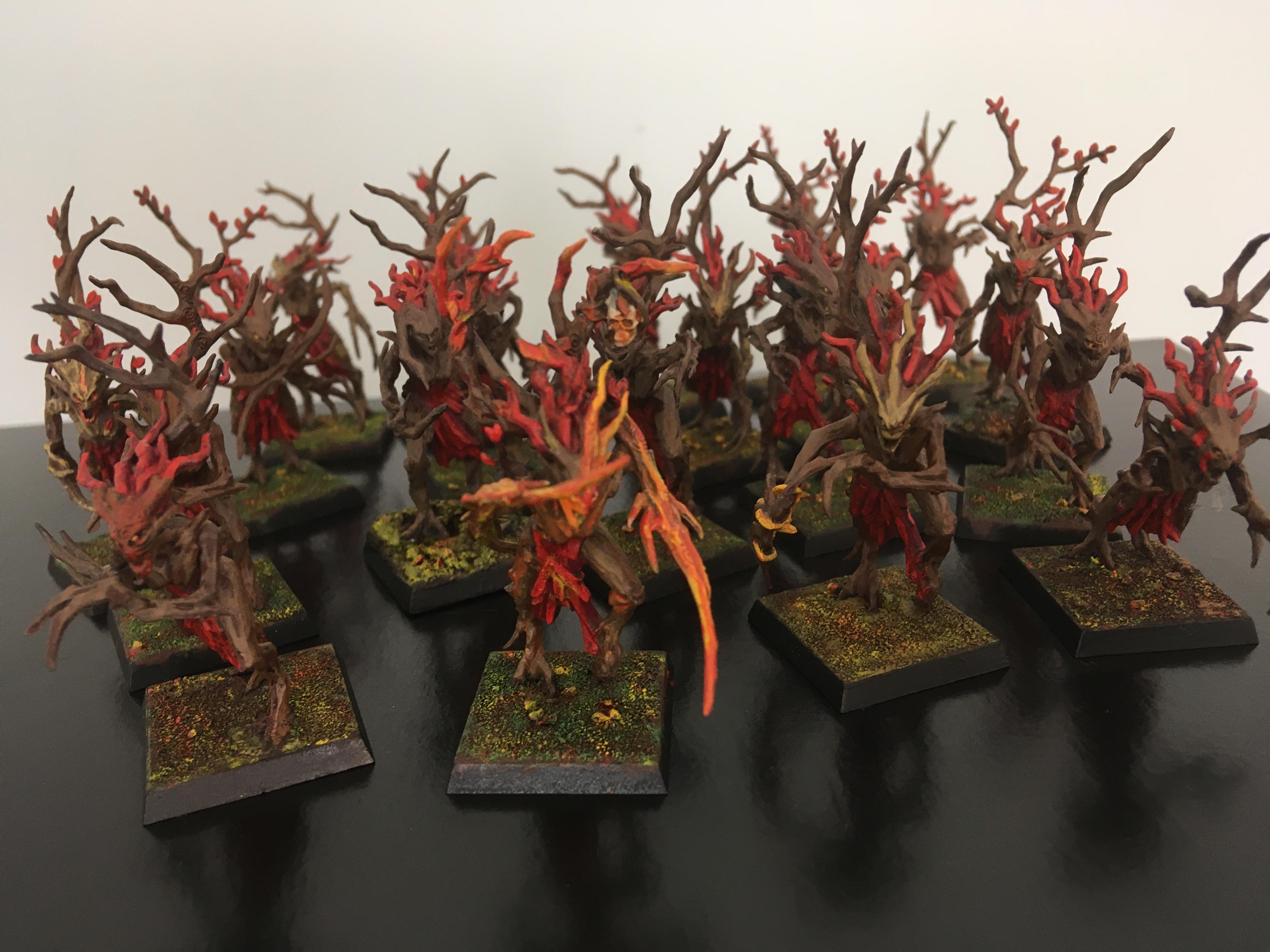 Age Of Sigmar, Autumn, Dryad, Fall, Four Seasons, Nature Spirit, Red, Seasonal, Spite, Sprite, Sylvaneth, Warhammer Fantasy, Wood Elves