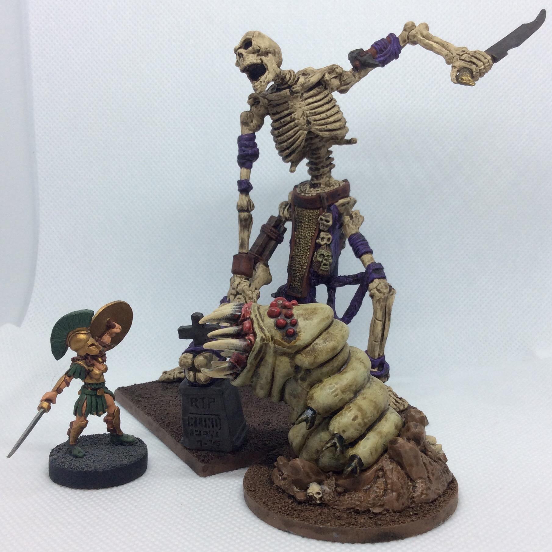 Amazon, Animal, Bones, Bug, Giant, Greek, Grub, Reaper Mini, Skeletons