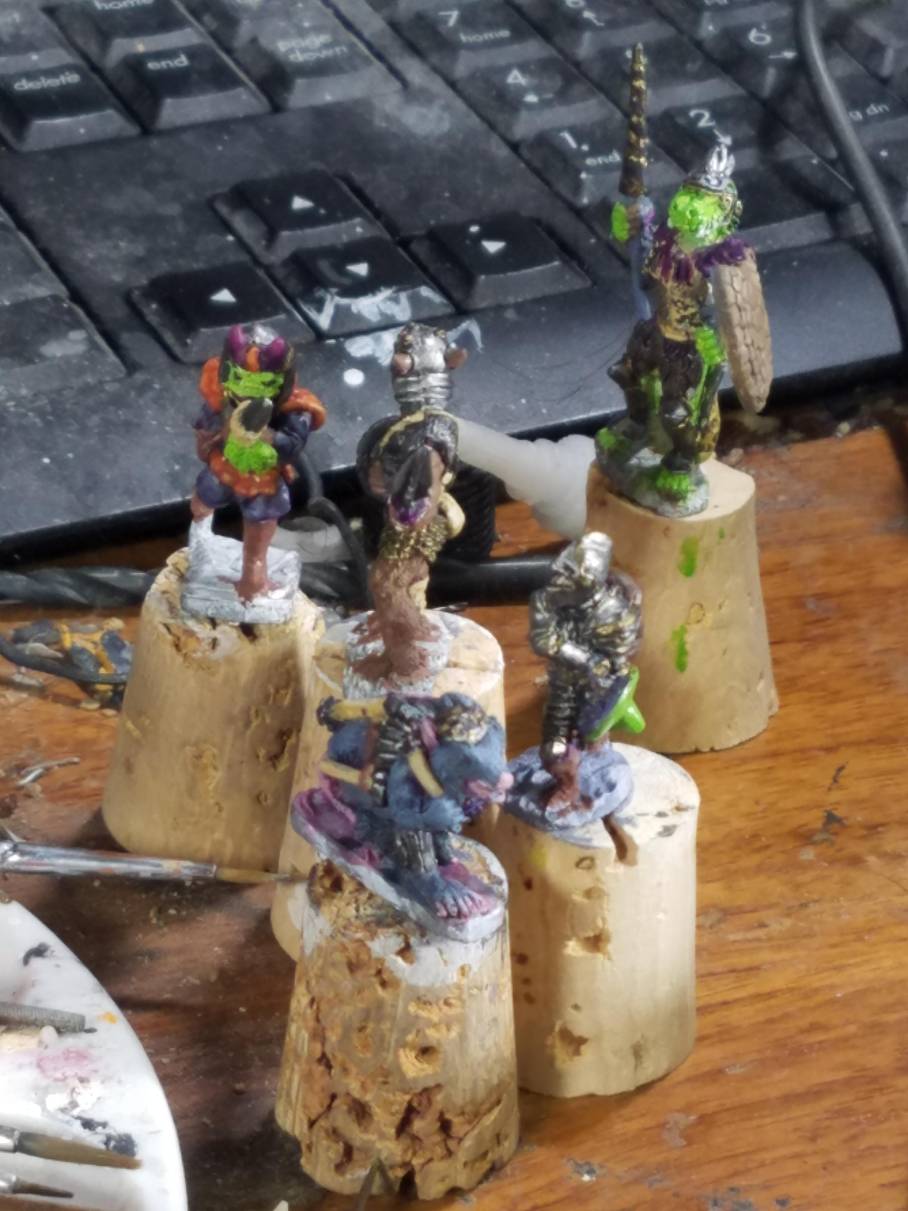 Adventurers, Dungeons And Dragons, Gnoll, Grenadier, Lizardmen, Oldhammer, Ratman, Work In Progress
