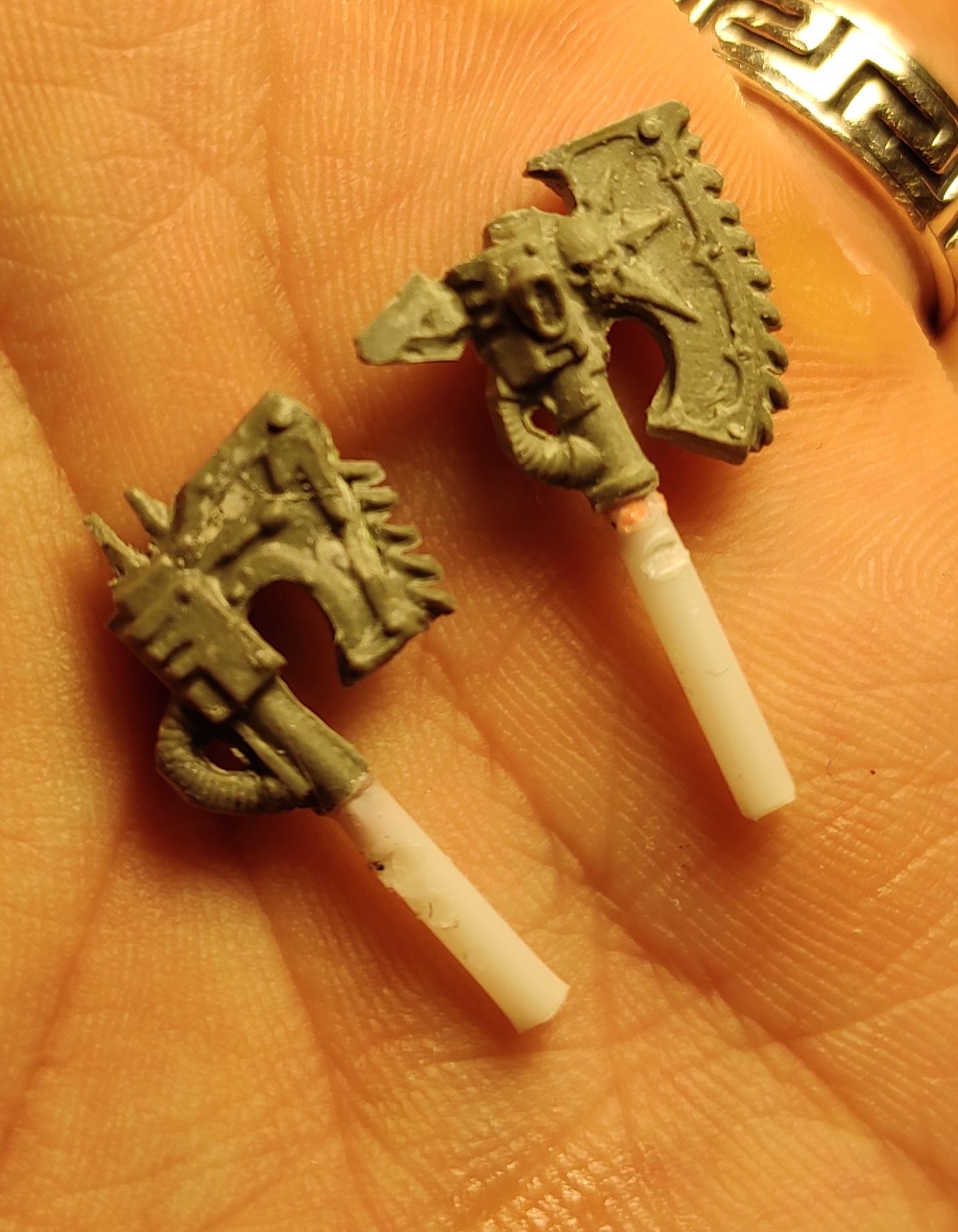 Casting, Chainaxe, Chaos, Chaos Space Marines, Conversion, Epoxy, Heresy, Heretic Astartes, Infantry, Putty, Traitor Legions, Warhammer 40,000, Work In Progress