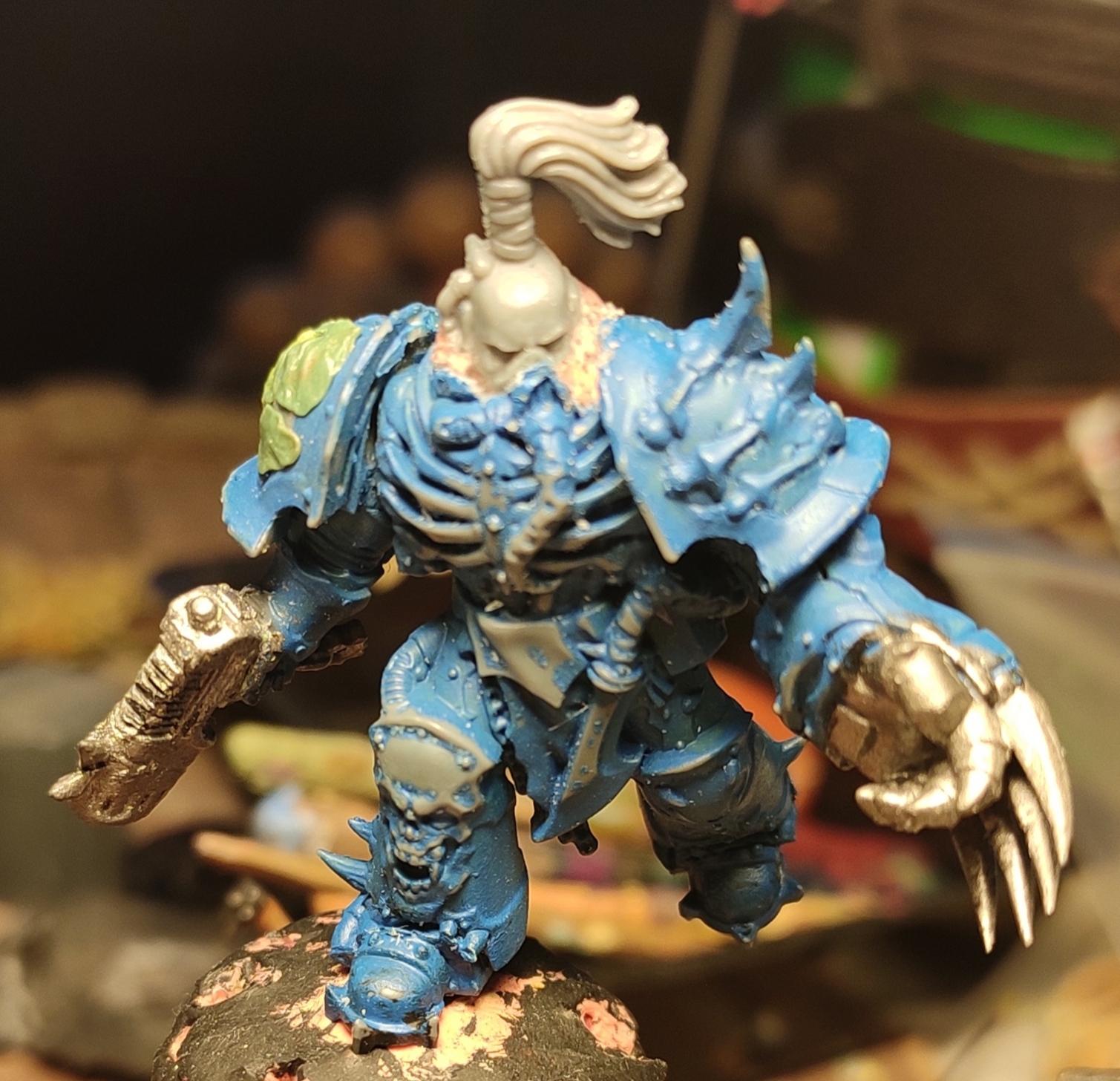 Alpha Legion, Blurred Photo, Chaos, Chaos Space Marines, Chaos Undivided, Chosen, Conversion, Dark Vengeance, Heresy, Heretic Astartes, Hydra Dominatus, Infantry, Kitbash, Lightning Claw, Plasma Pistol, Traitor Legions, Warhammer 40,000, Work In Progress