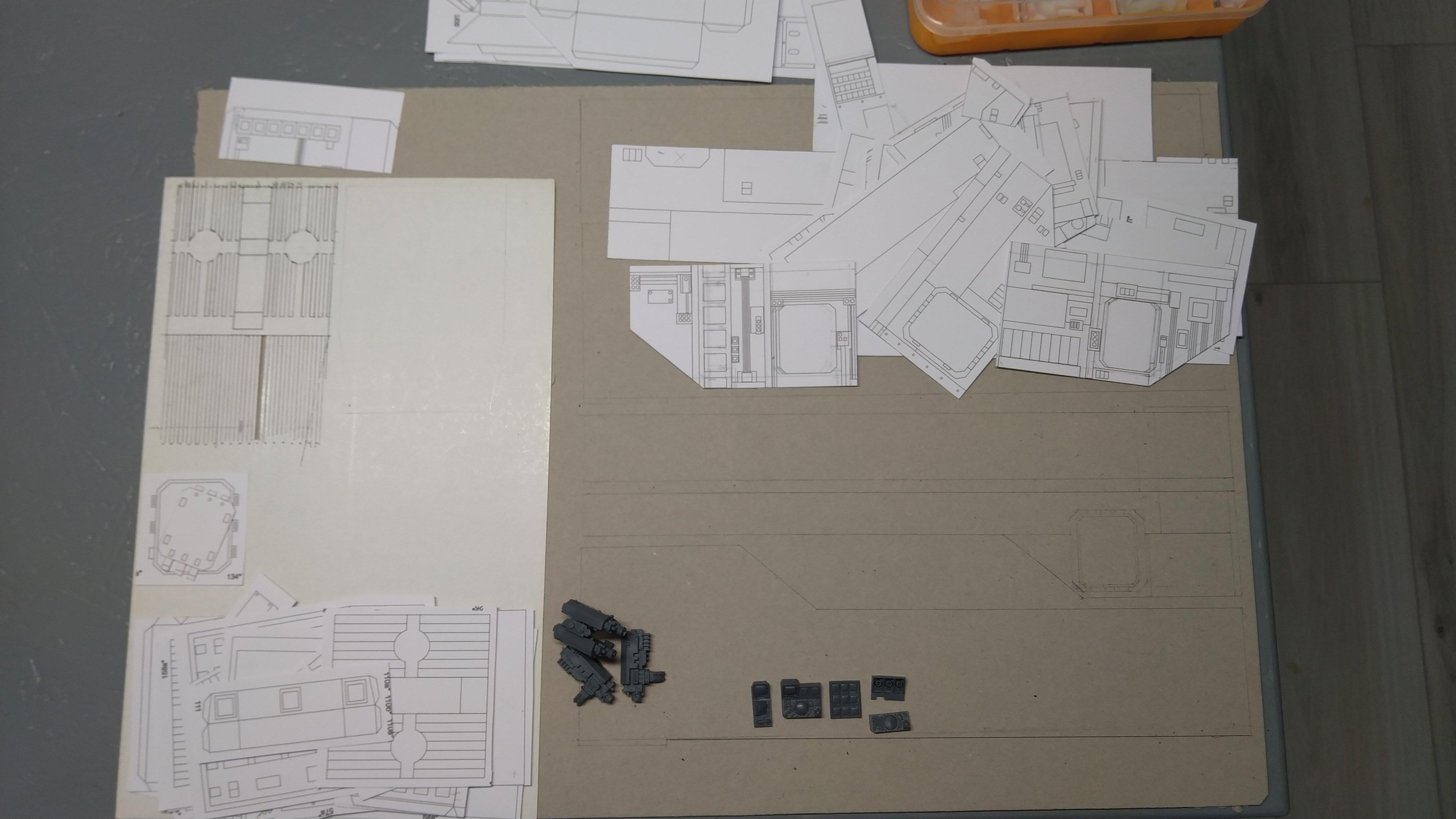40.000, Do-it-yourself, Forge World, Gunship, Papercraft, Raven Guard, Scratch Build, Space Marines, Thunderhawk, Warhammer 40,000, Warhammer Fantasy