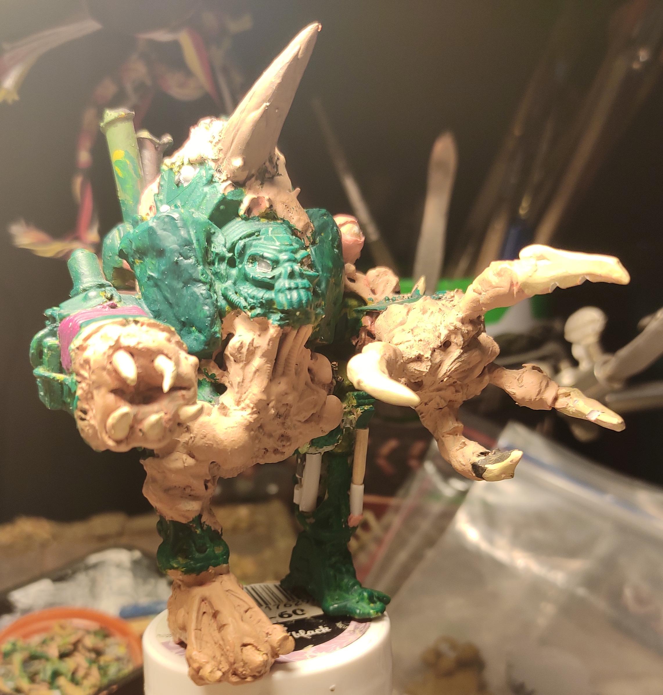Blight, Chaos, Chaos Space Marines, Claw, Conversion, Death Guard, Decay, Disease, Dreadnought, Heavy Support, Helbrute, Hell Brute, Heresy, Heretic Astartes, Nurgle, Pestilence, Plague, Plague Marines, Plasma, Rot, Scratch Build, Sculpting, Tehnolog, Traitor Legions, Warhammer 40,000, Work In Progress