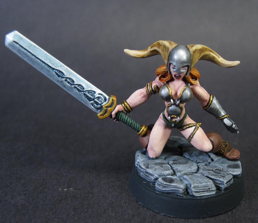 Carrero Arts, Carreroarts, Celtos, Celtos Gael Painted, Celtos Painted, Female, Female Gael Champion, Limited Edition, Sexy