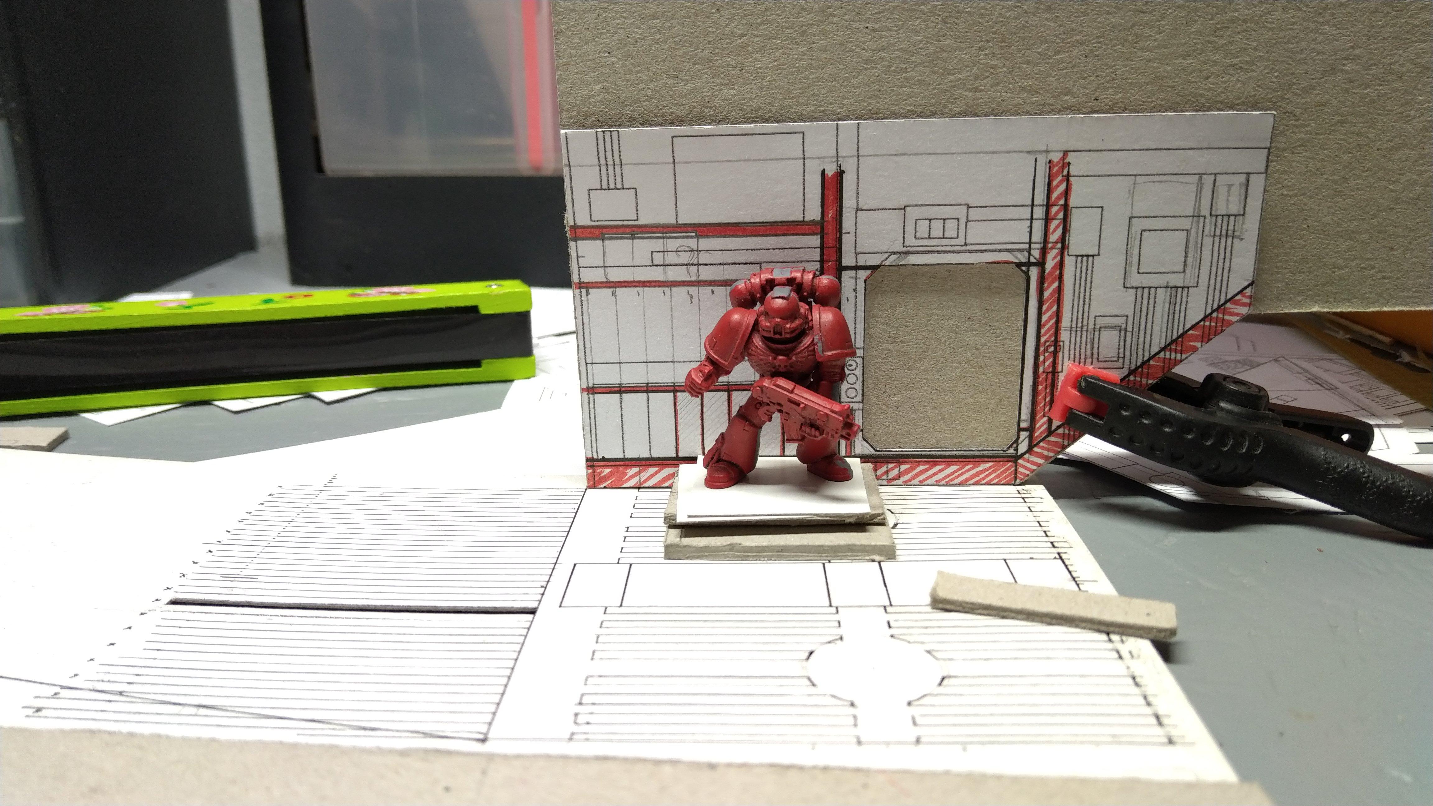 40.000, Do-it-yourself, Forge World, Gunship, Papercraft, Raven Guard, Scratch Build, Space Marines, Thunderhawk, Warhammer 40,000, Warhammer Fantasy
