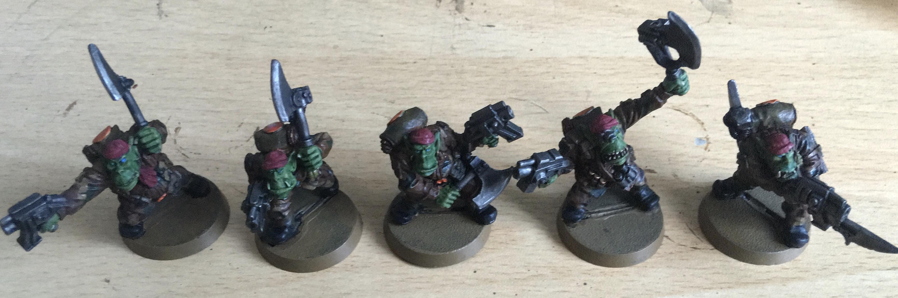 Old School, Ork Kommandos, Work In Progress