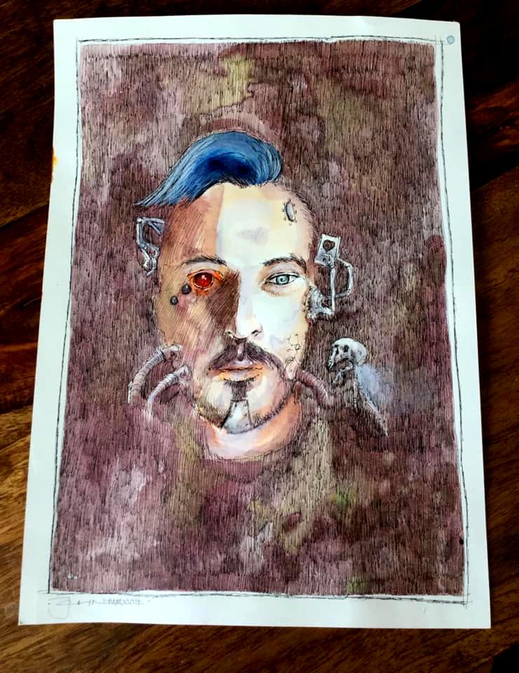 40k Portrait, John Blanche