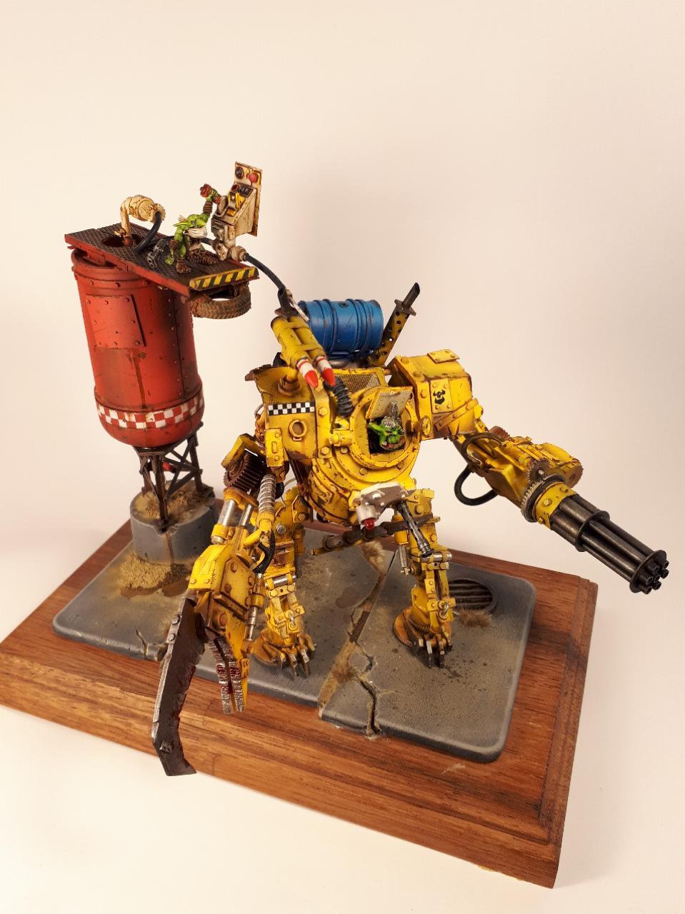 Battle, Deff Dread, Imperial Knight, Knights, Looted, Mecha, Meganob, Orks, Suit