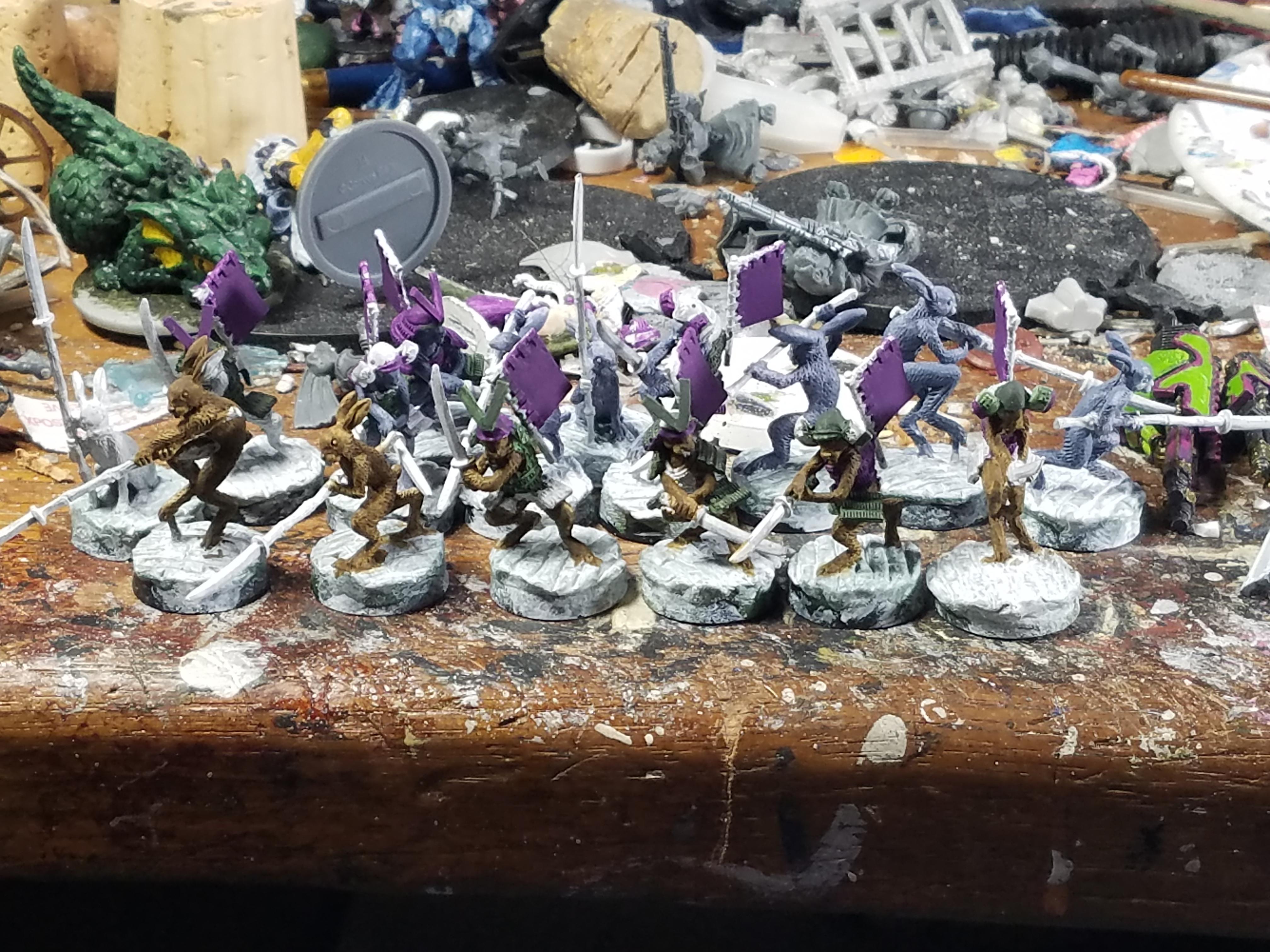 Critter Combat, Eureka Miniatures, Rabbit, Samurai, Woodland Warfare