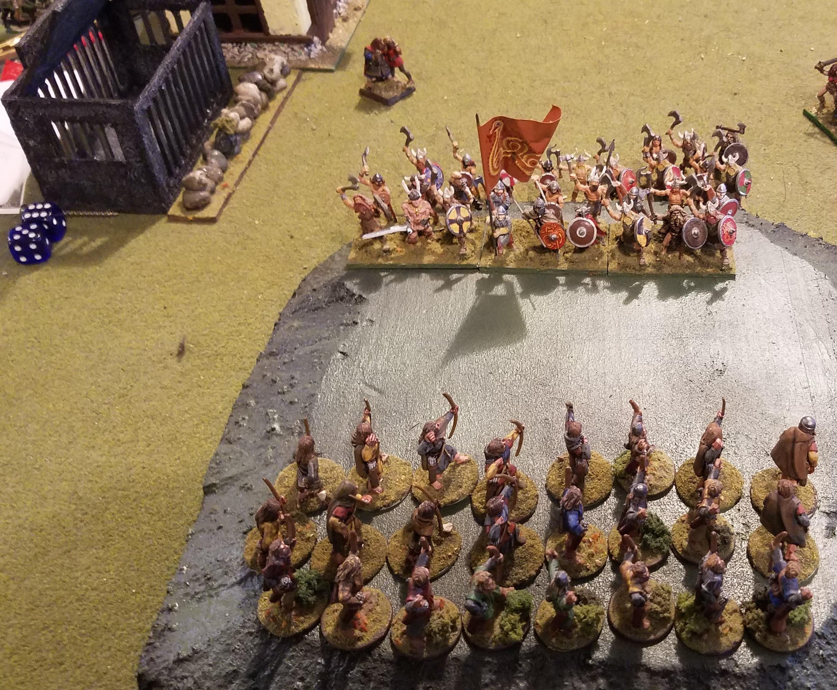 10 left flank action