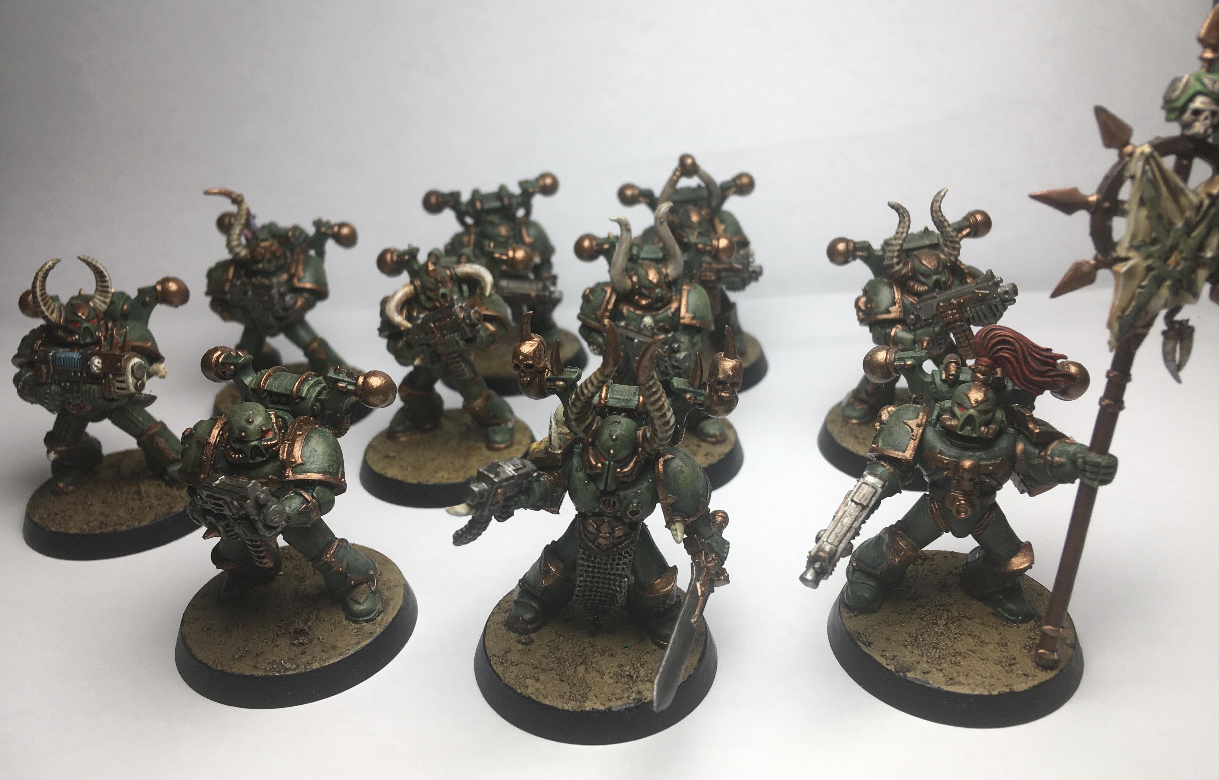 Armageddon Dust, Bolters, Chaos, Chaos Space Marines, Death Guard, Games Workshop, Nurgle, Plasma, Symbol Of Chaos, Tactical Squad, Warhammer 40,000