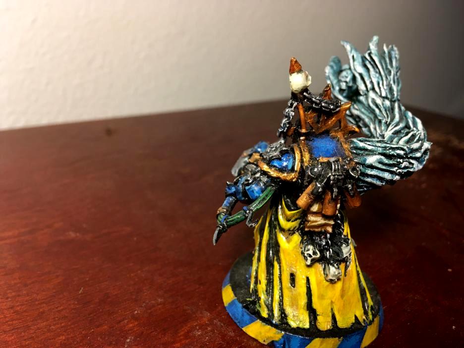 Axe, Chaos, Chaos Sorceror, Chaos Space Marines, Greenstuff, Lord, Magic, Sculpting, Sorceror, Terminator Armor, Warhammer 40,000, Warhammer Fantasy