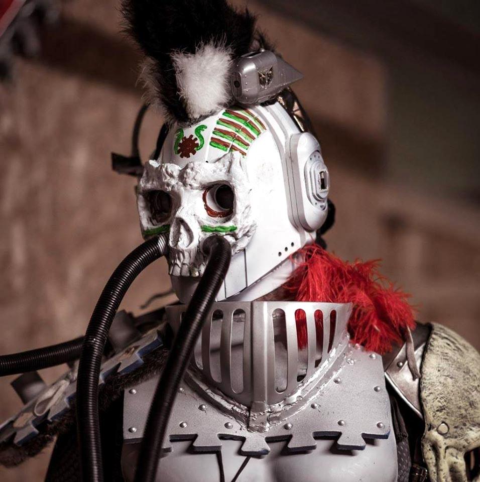 Techno-barbarian skitarius costume