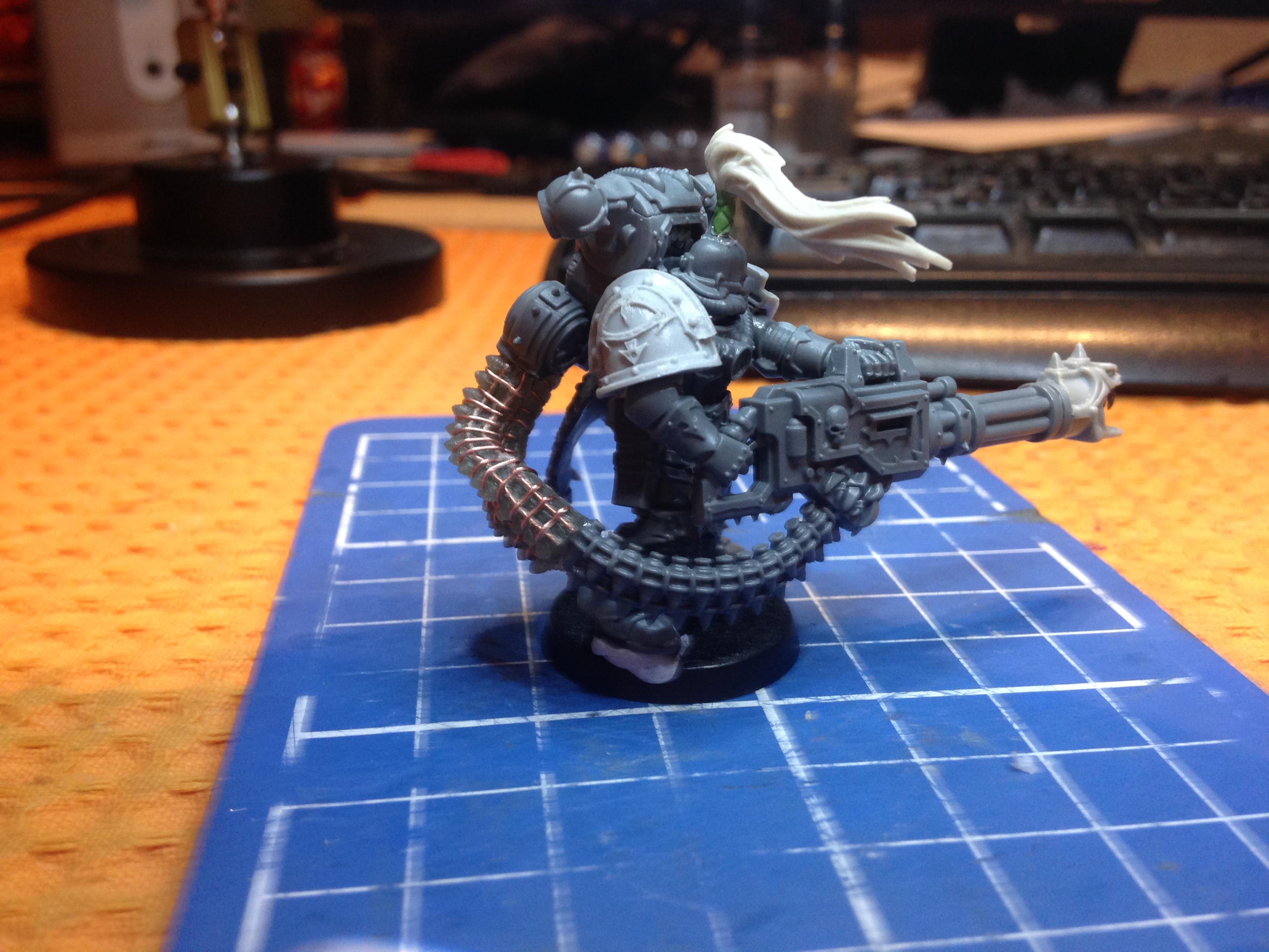 Black Legion, Chaos Space Marines, Chaos Undivided, Conversion, Reaper Chaincannon