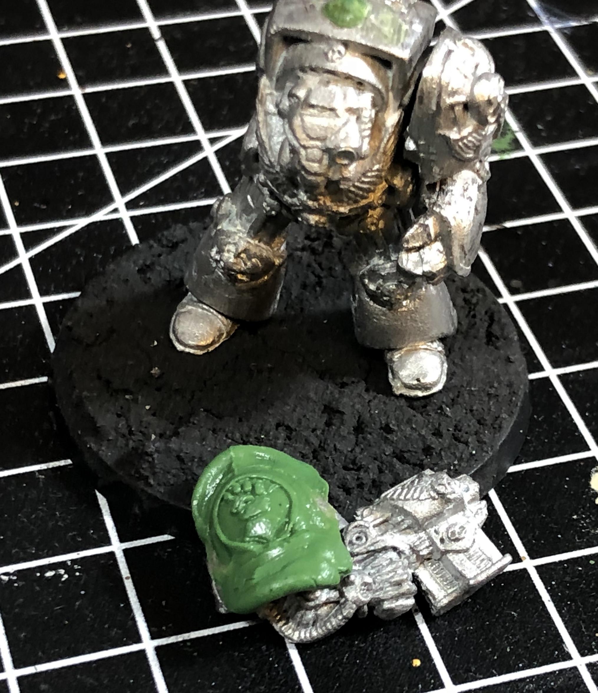 Crimson Fists, Greenstuff, Rtb9, Space Marines, Warhammer 40,000, Work In Progress