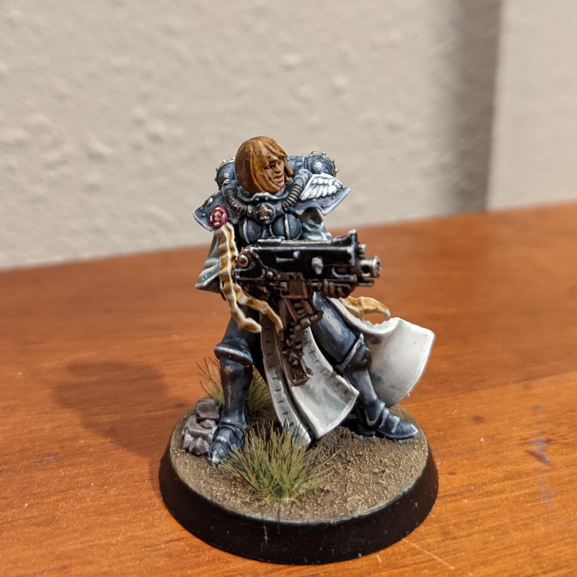Adeptus Sororitas, Bolter, Chainsword, Sisters Of Battle, White Ink
