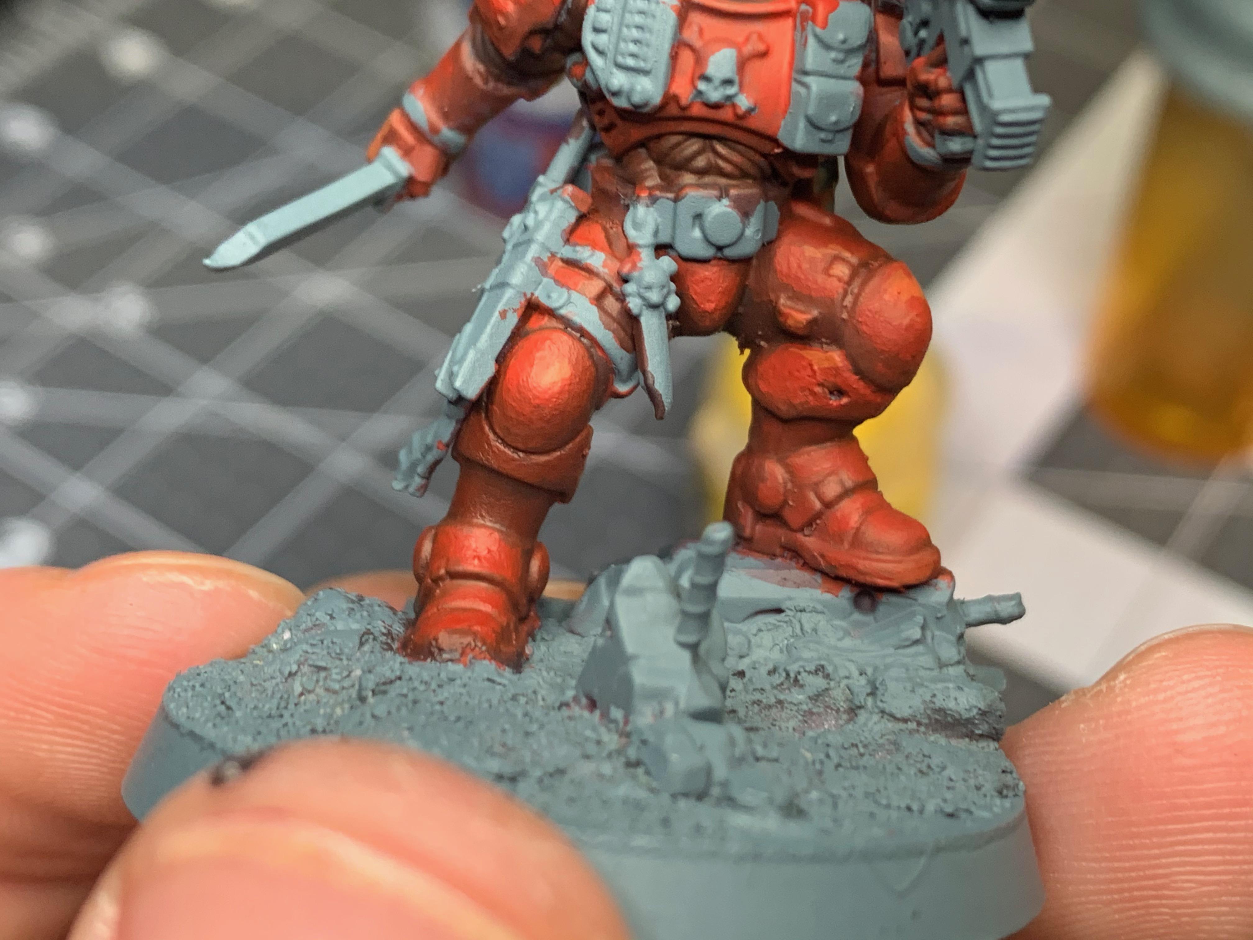 Working some blending techniques on the armor