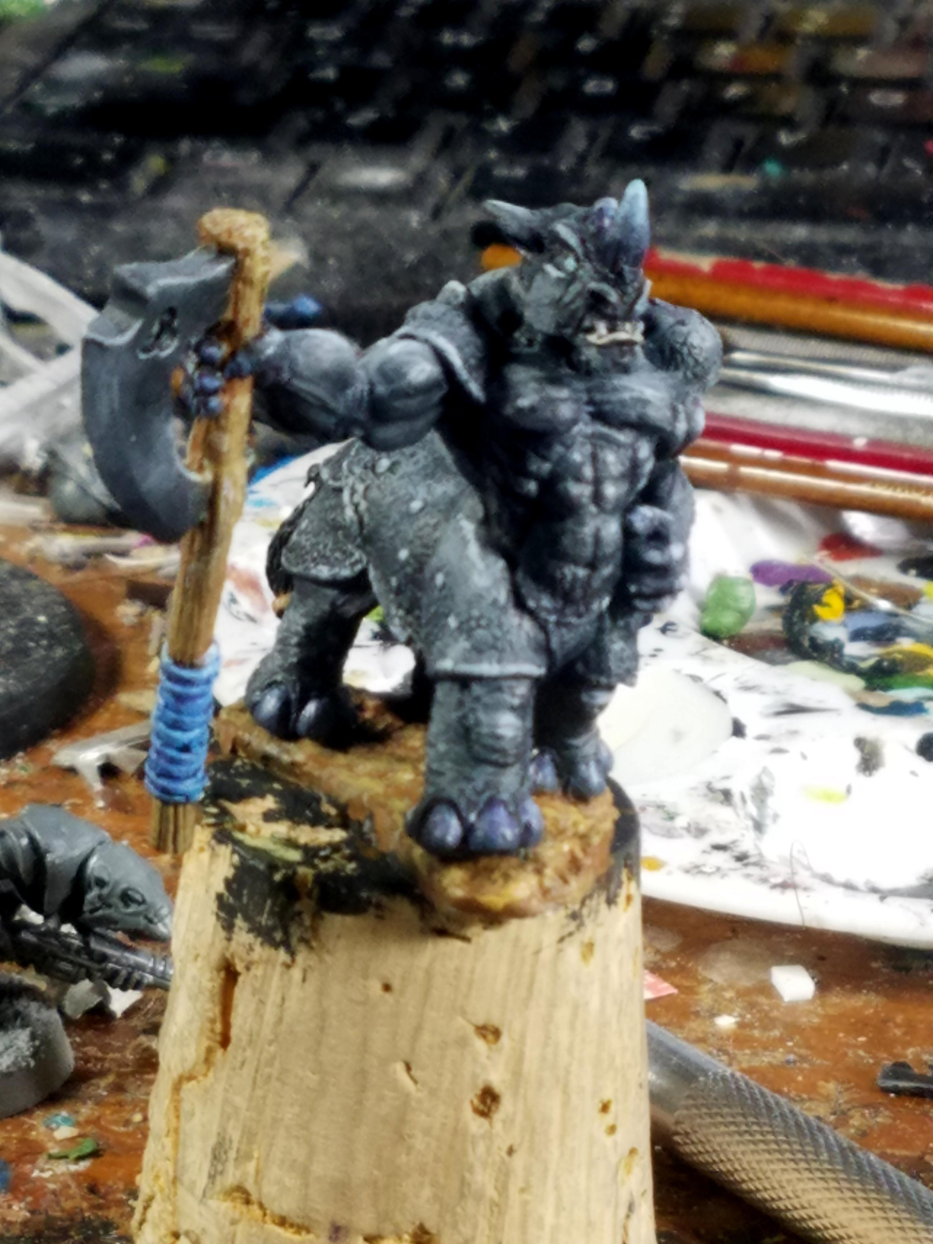 Axeman, Metal, Reaper Miniatures, Rhino, Taur, Weird