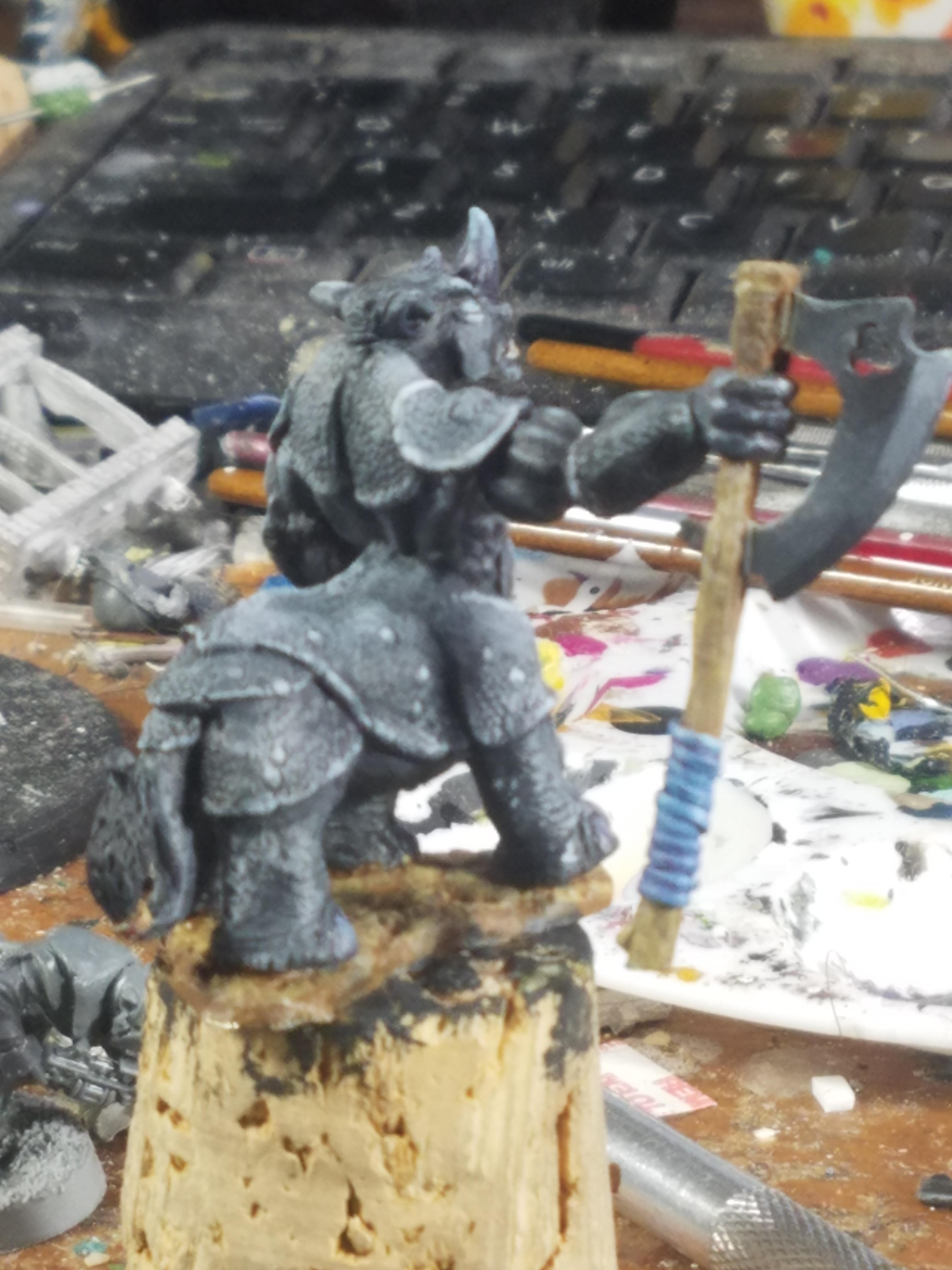 Axeman, Metal, Reaper Miniatures, Rhino, Taur, Weird