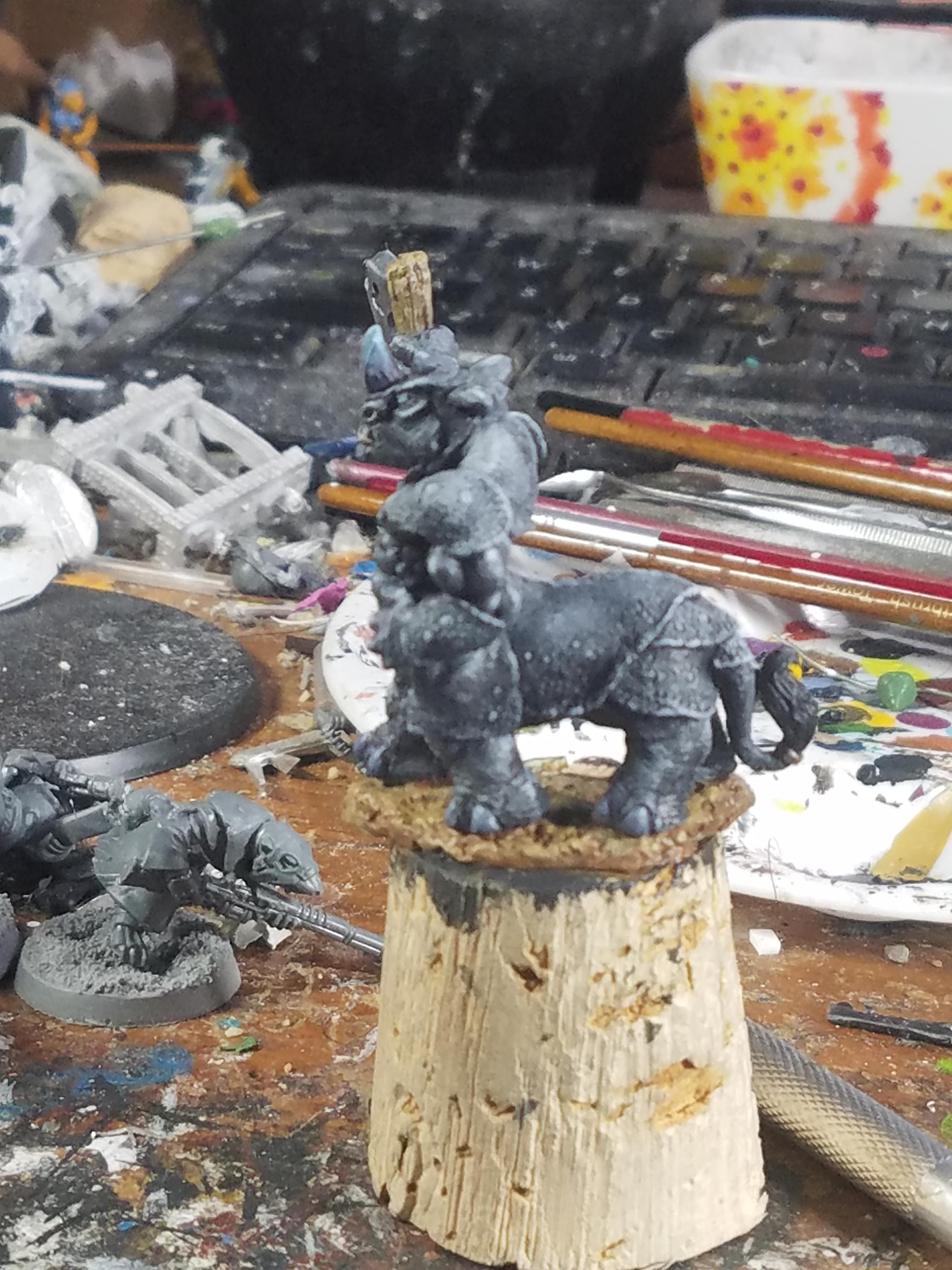 Axeman, Metal, Reaper Miniatures, Rhino, Taur, Weird