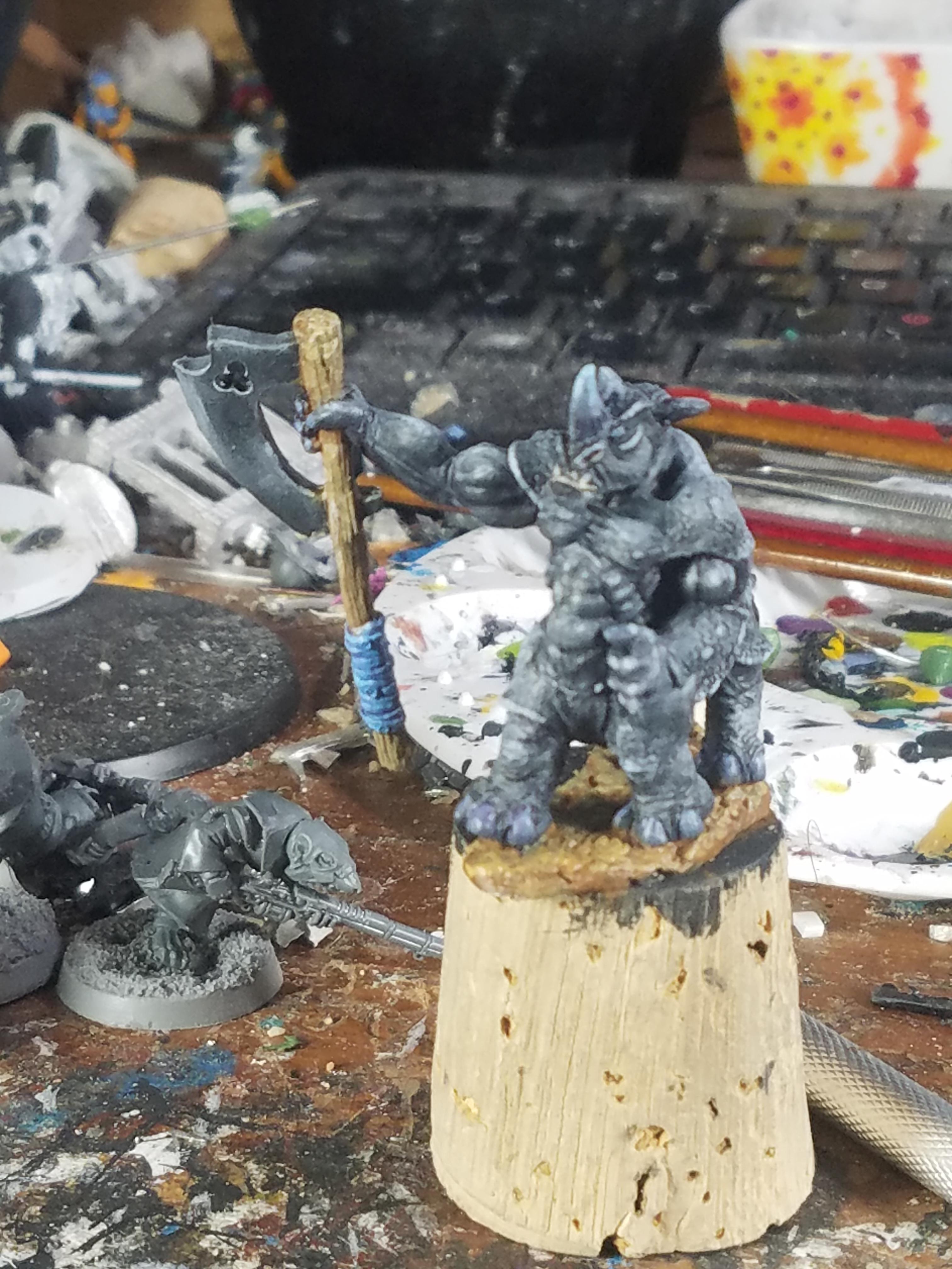 Axeman, Metal, Reaper Miniatures, Rhino, Taur, Weird