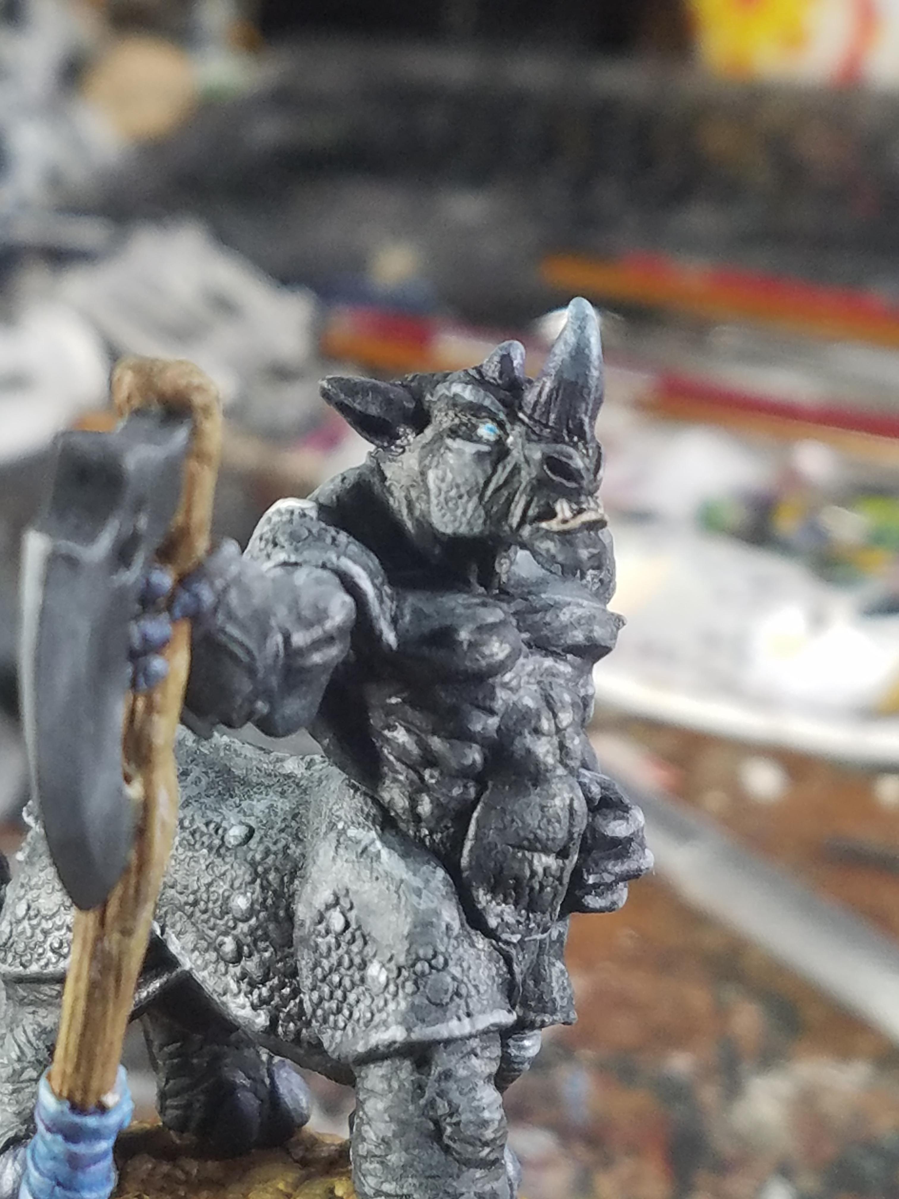 Axeman, Metal, Reaper Miniatures, Rhino, Taur, Weird