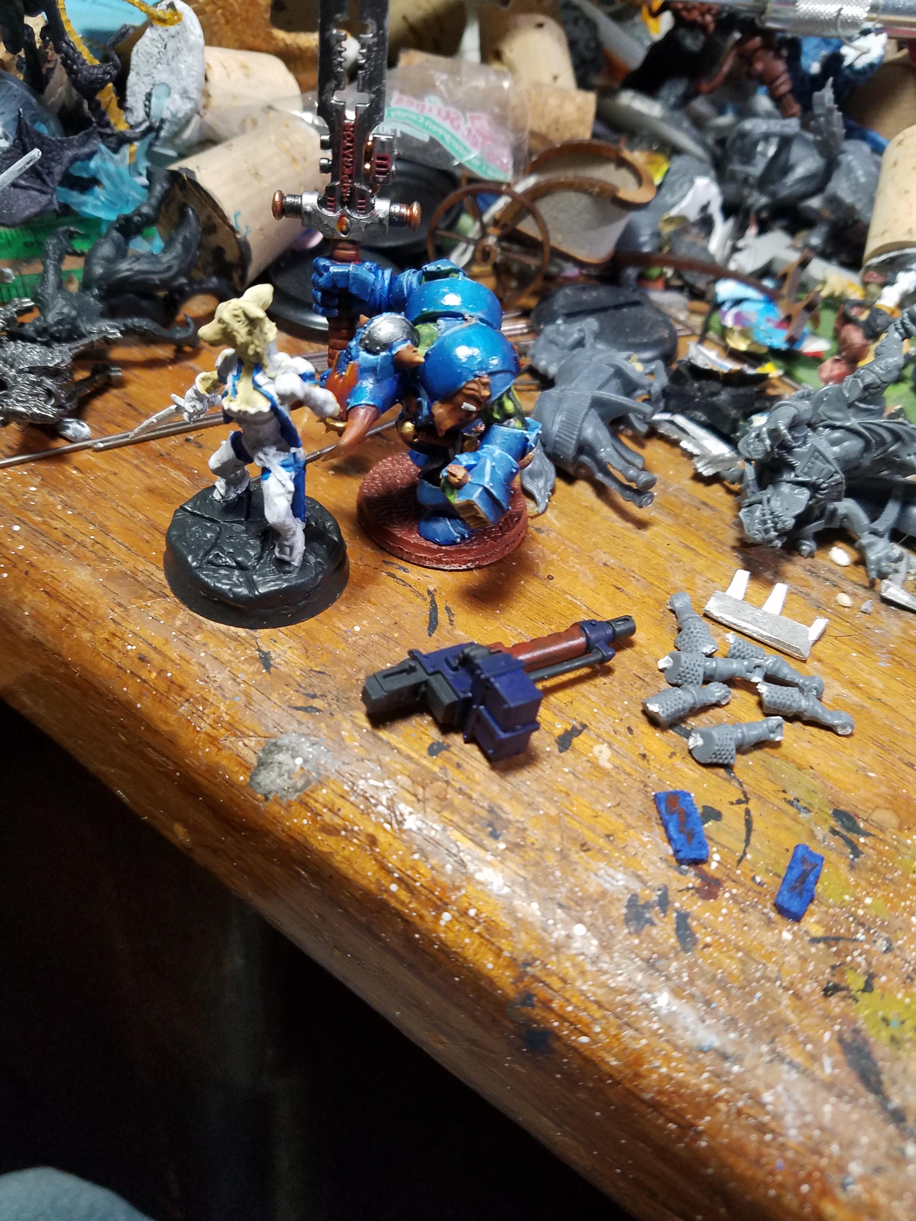 Bronze Age Miniatures, Citadel Miniatures, Fox, Games Workshop, Kitbash, Orks, Warhammer 40,000, Were, Work In Progress