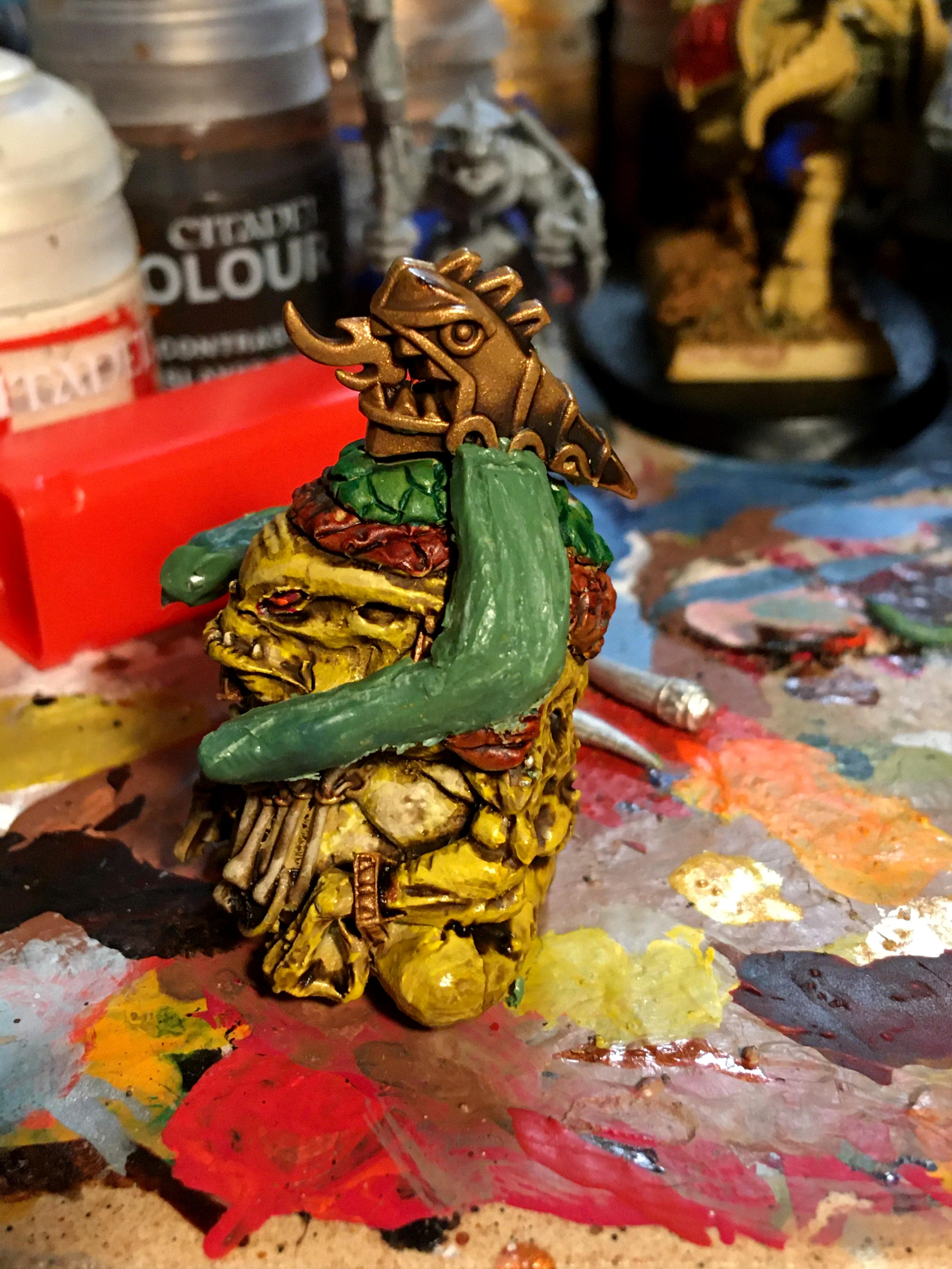 Age Of Sigmar, Conversion, Greenstuff, Lizardmen, Molding, Reptile, Saurus, Sculpting, Seraphon, Shield, Skinks, Slann