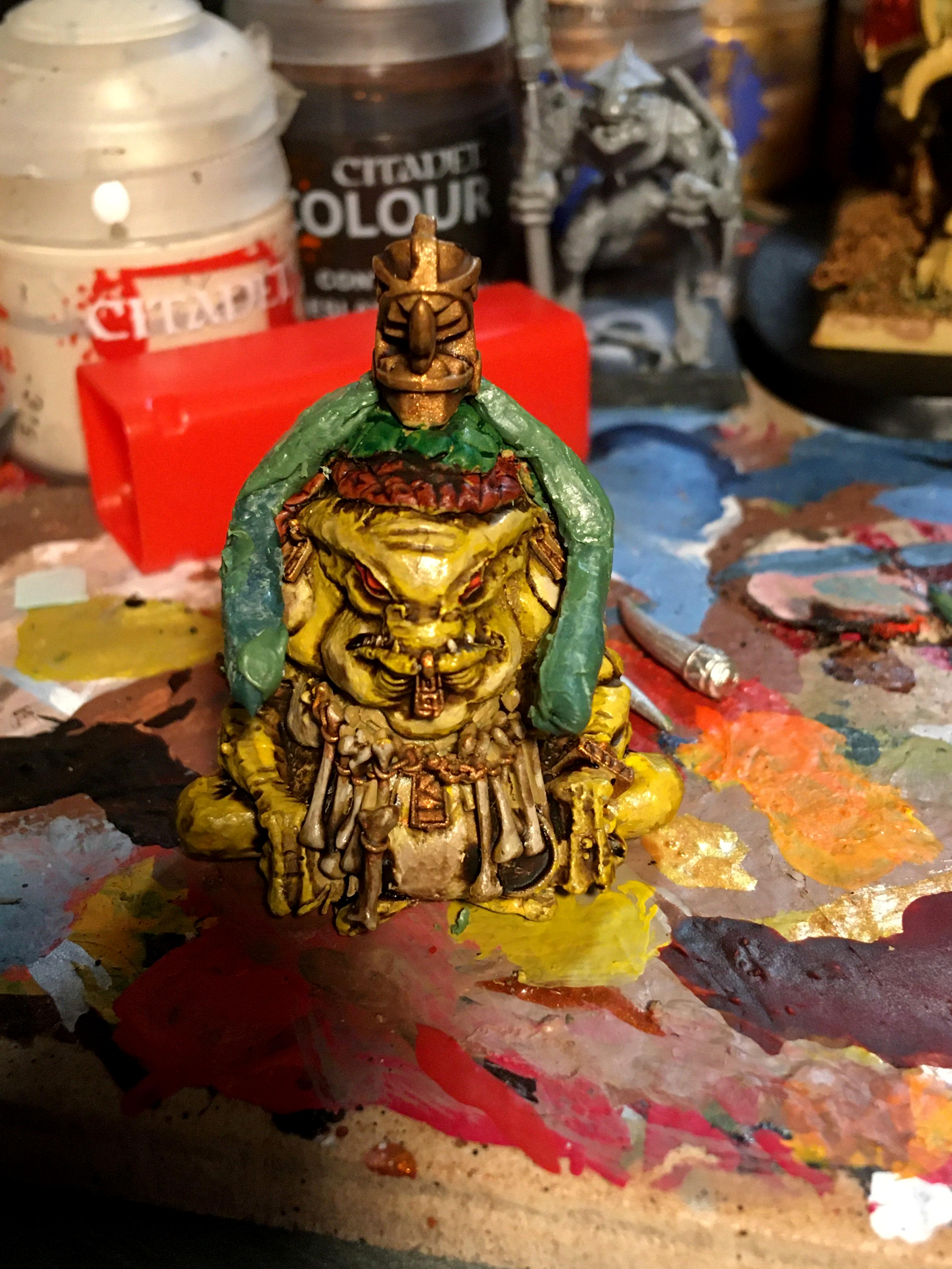Age Of Sigmar, Conversion, Greenstuff, Lizardmen, Molding, Reptile, Saurus, Sculpting, Seraphon, Shield, Skinks, Slann