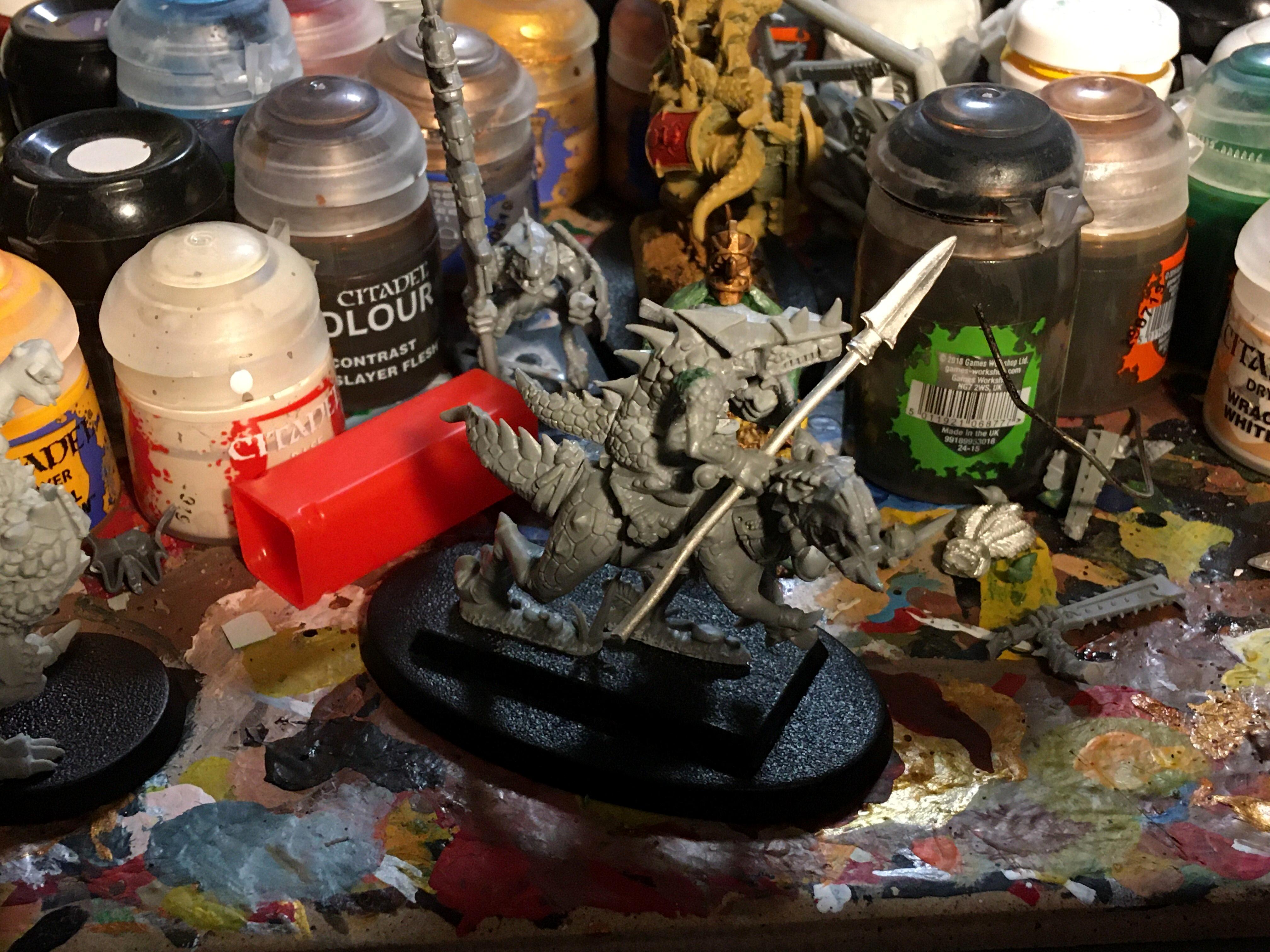 Age Of Sigmar, Conversion, Greenstuff, Lizardmen, Molding, Reptile, Saurus, Sculpting, Seraphon, Shield, Skinks, Slann