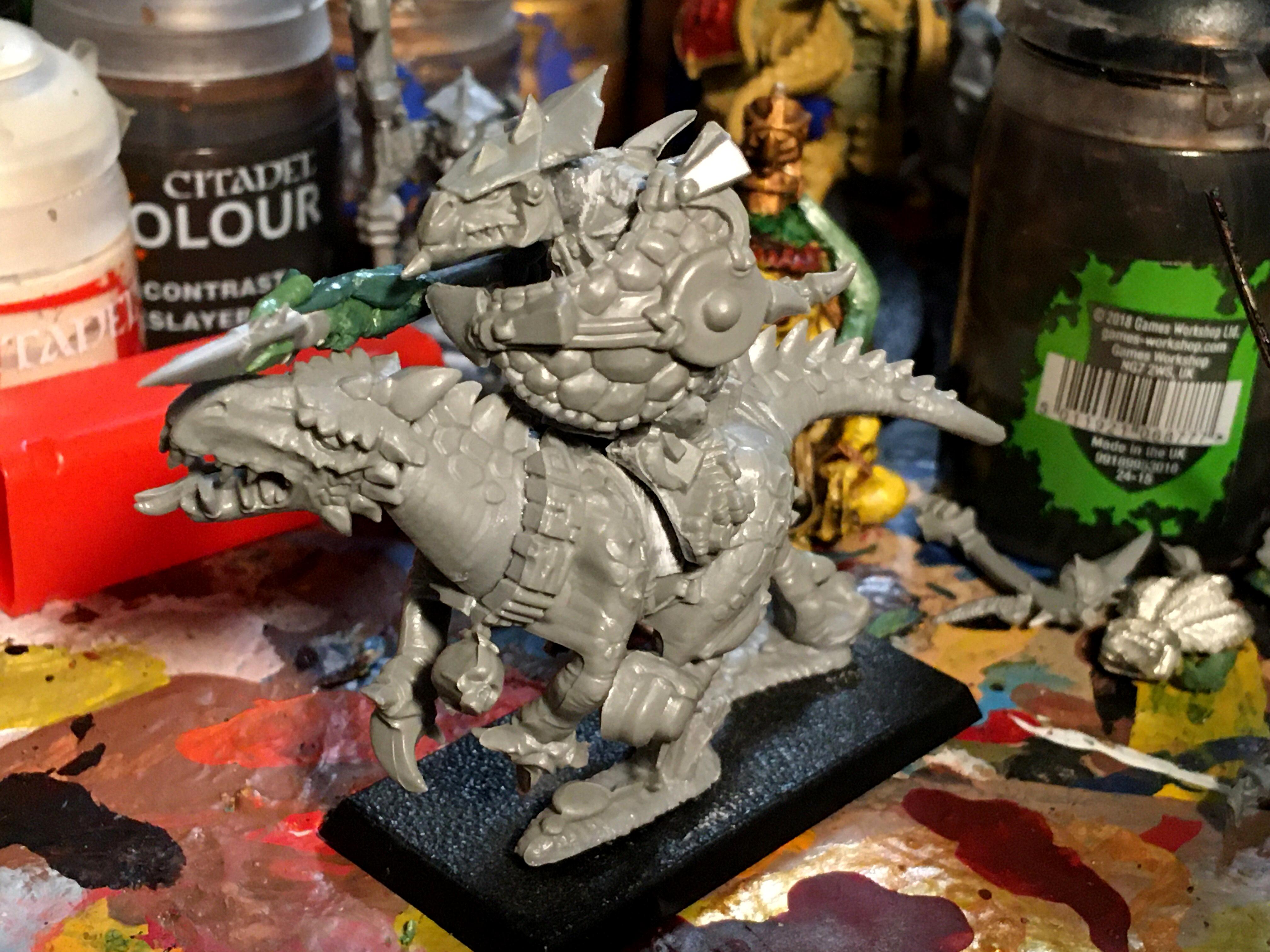Age Of Sigmar, Conversion, Greenstuff, Lizardmen, Molding, Reptile, Saurus, Sculpting, Seraphon, Shield, Skinks, Slann