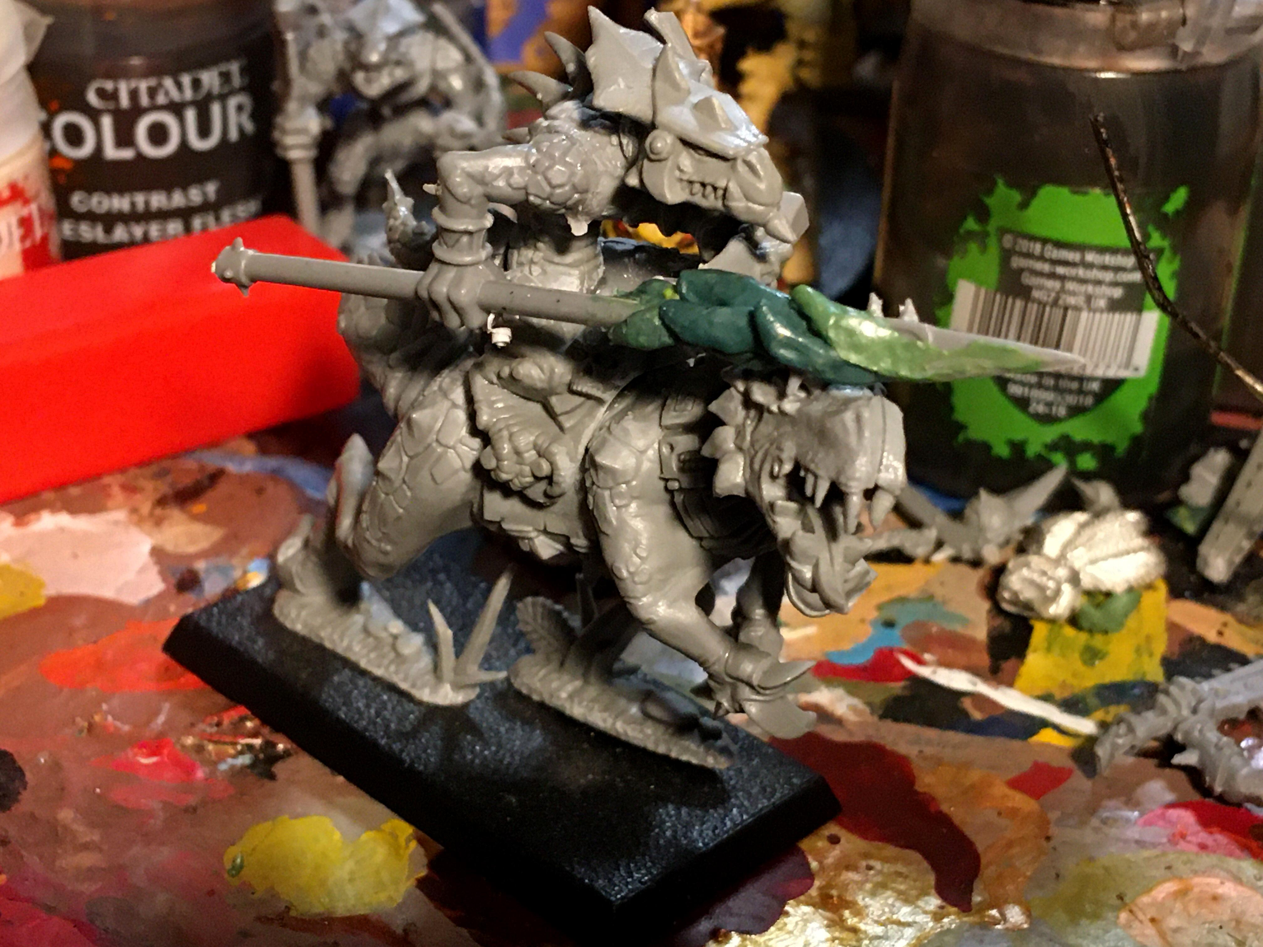 Age Of Sigmar, Conversion, Greenstuff, Lizardmen, Molding, Reptile, Saurus, Sculpting, Seraphon, Shield, Skinks, Slann
