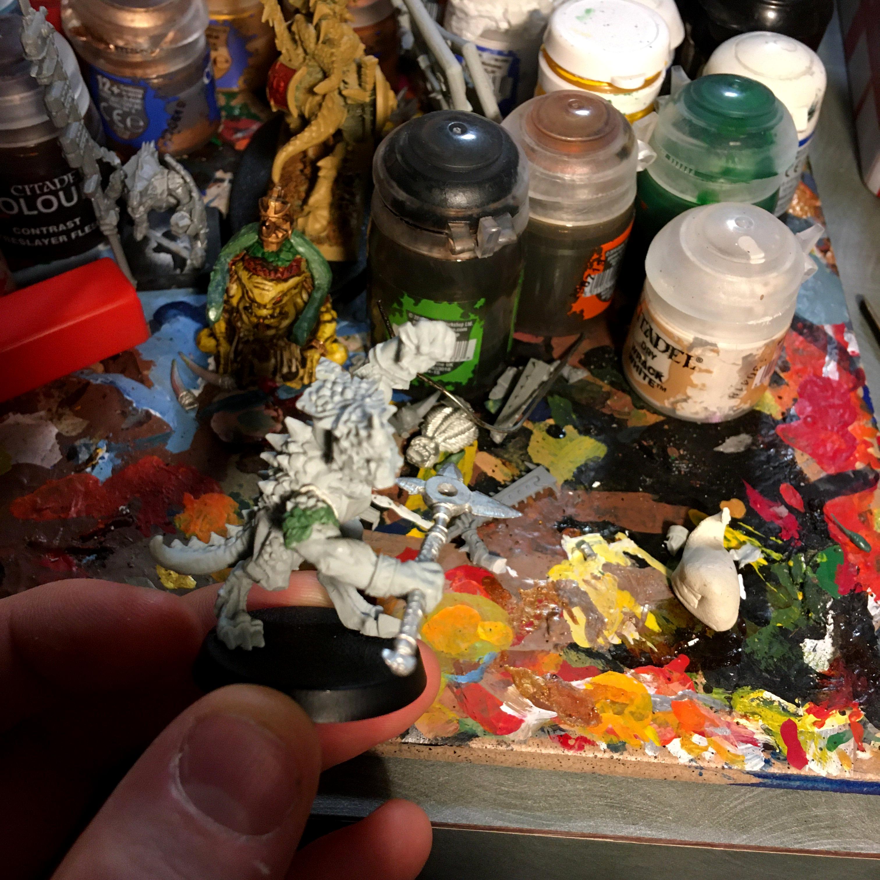 Age Of Sigmar, Conversion, Greenstuff, Lizardmen, Molding, Reptile, Saurus, Sculpting, Seraphon, Shield, Skinks, Slann