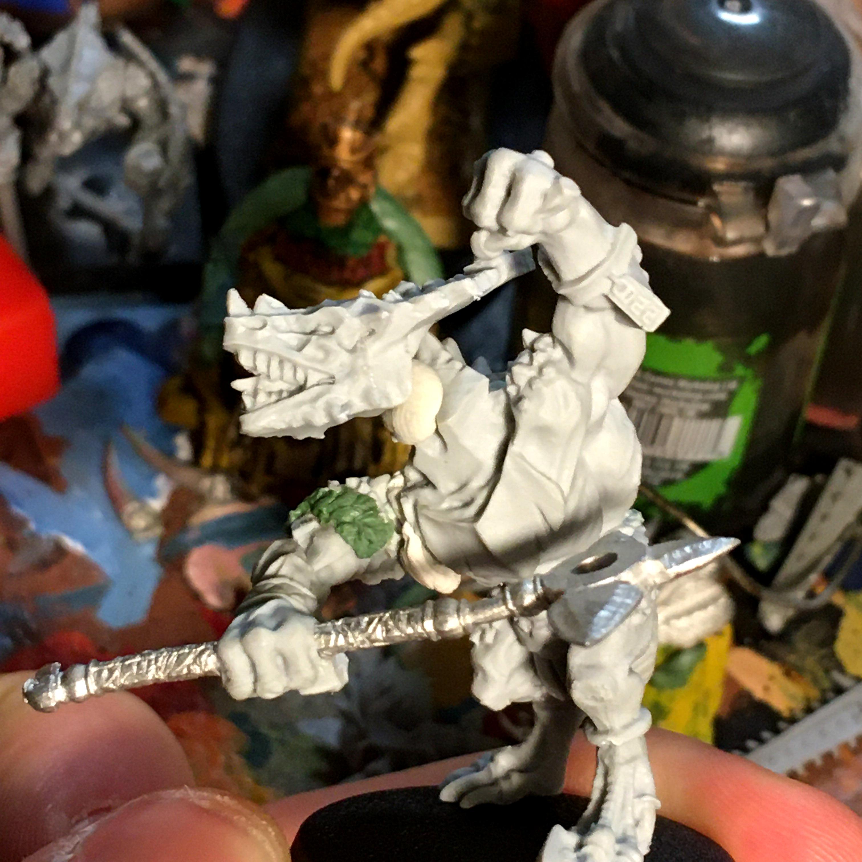 Age Of Sigmar, Conversion, Greenstuff, Lizardmen, Molding, Reptile, Saurus, Sculpting, Seraphon, Shield, Skinks, Slann