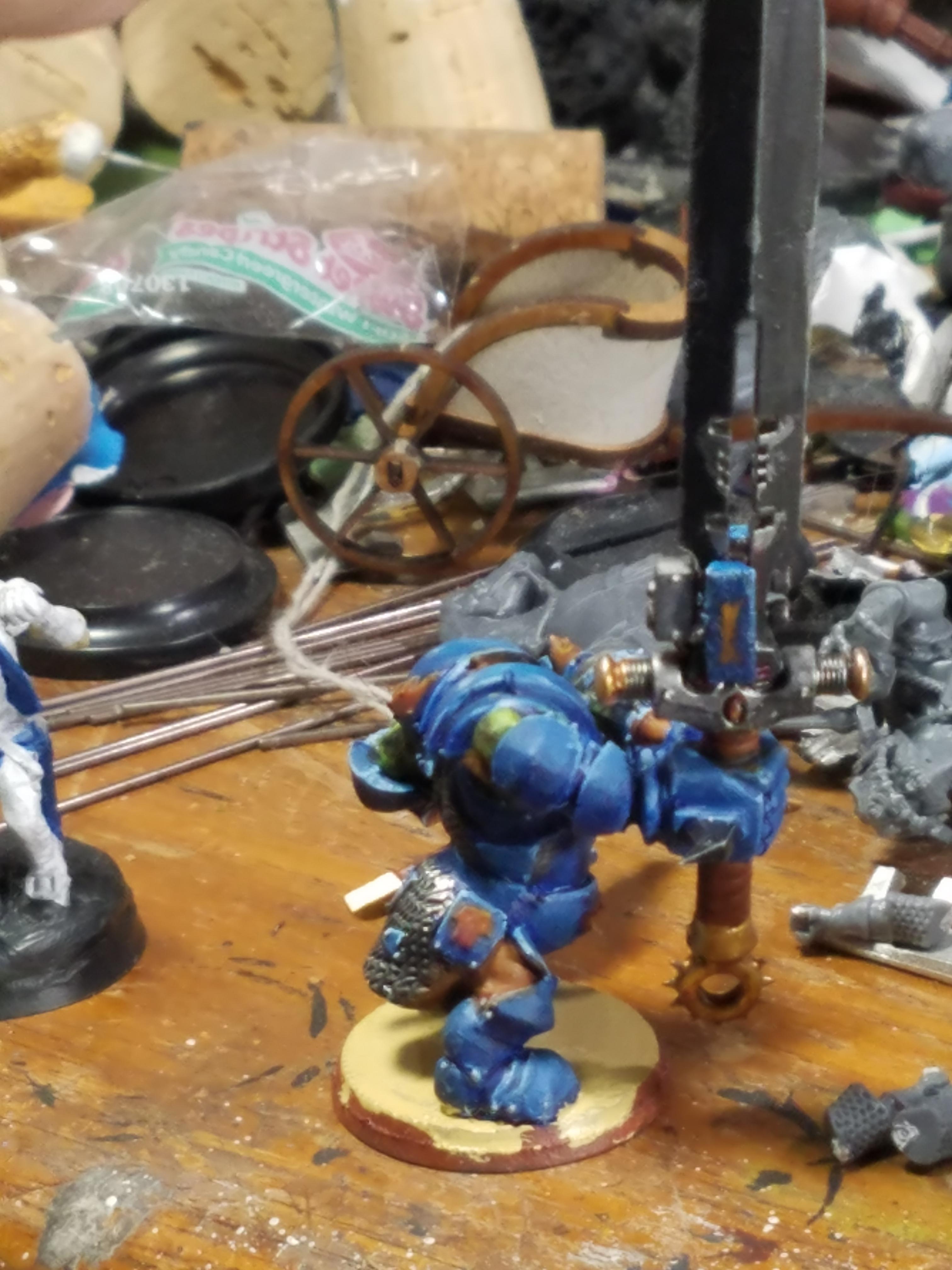 Citadel Miniatures, Games Workshop, Kitbash, Nob, Orks, Oversized Weapon, Warhammer 40,000, Warhammer Fantasy